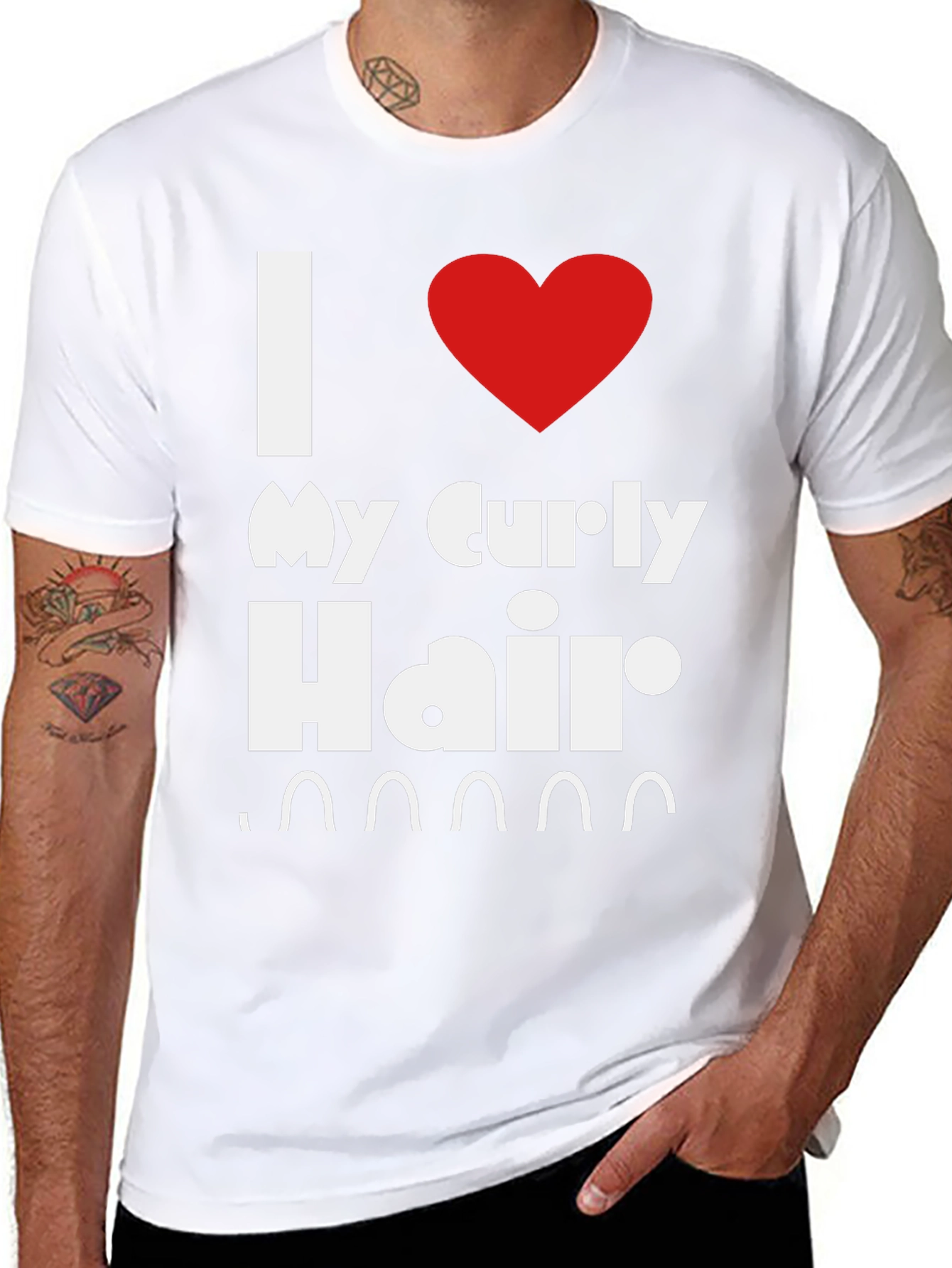 I Love My Curly Hair T-Shirt