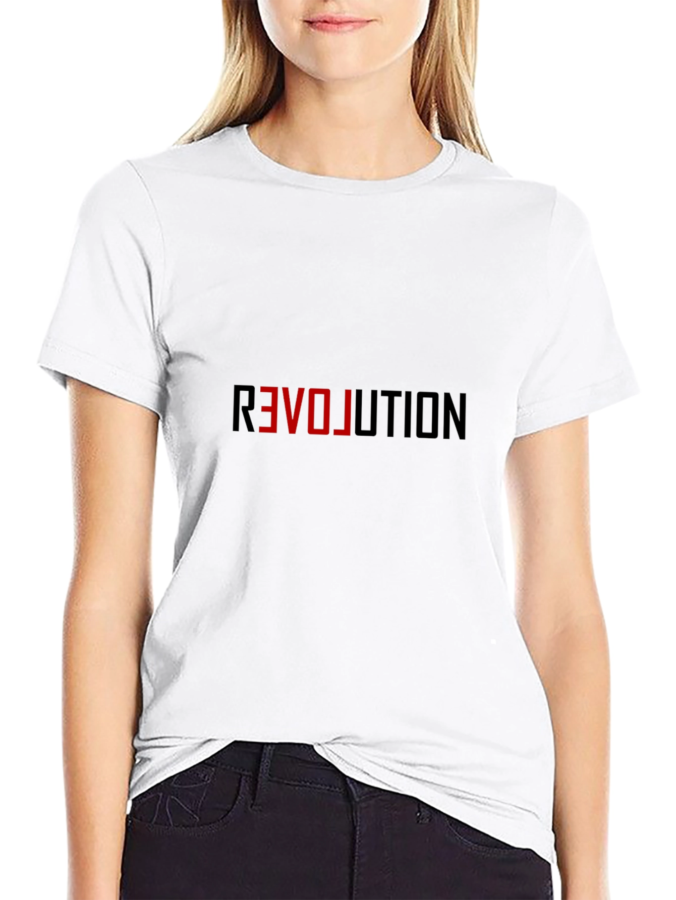 Revolution Love Graphic Black T-Shirt