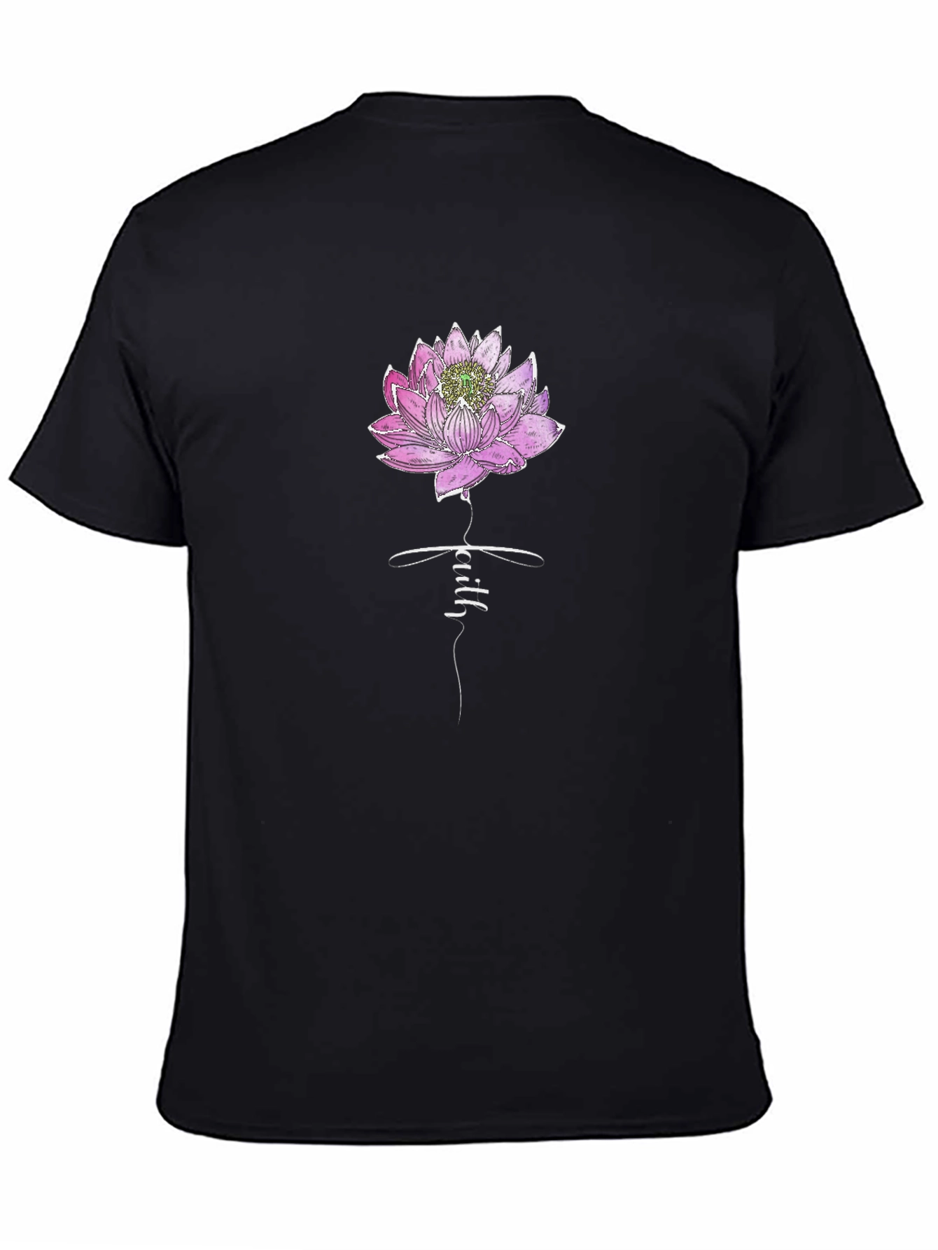 Faith Lotus Graphic Tee - Stylish Comfort
