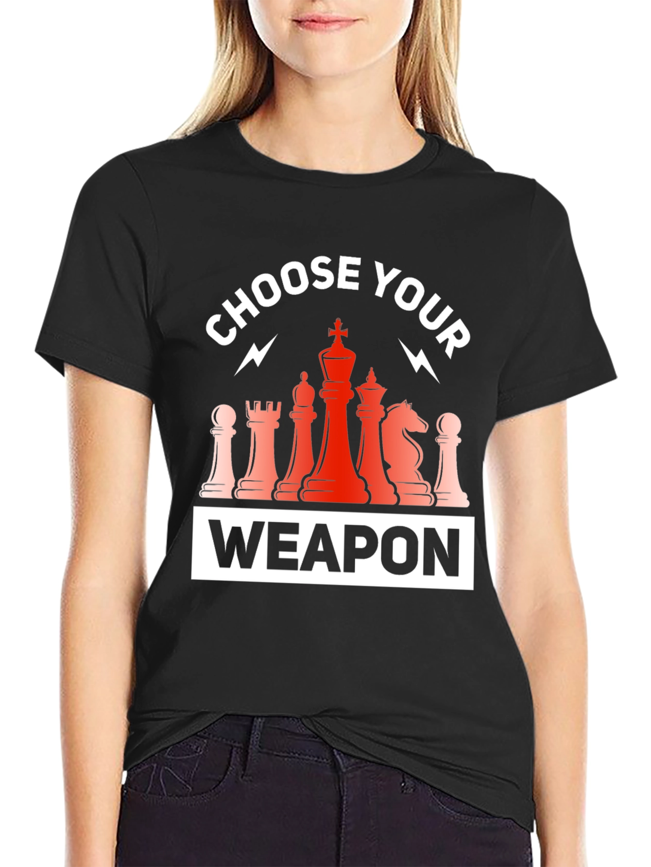 Choose Your Weapon Chess T-Shirt