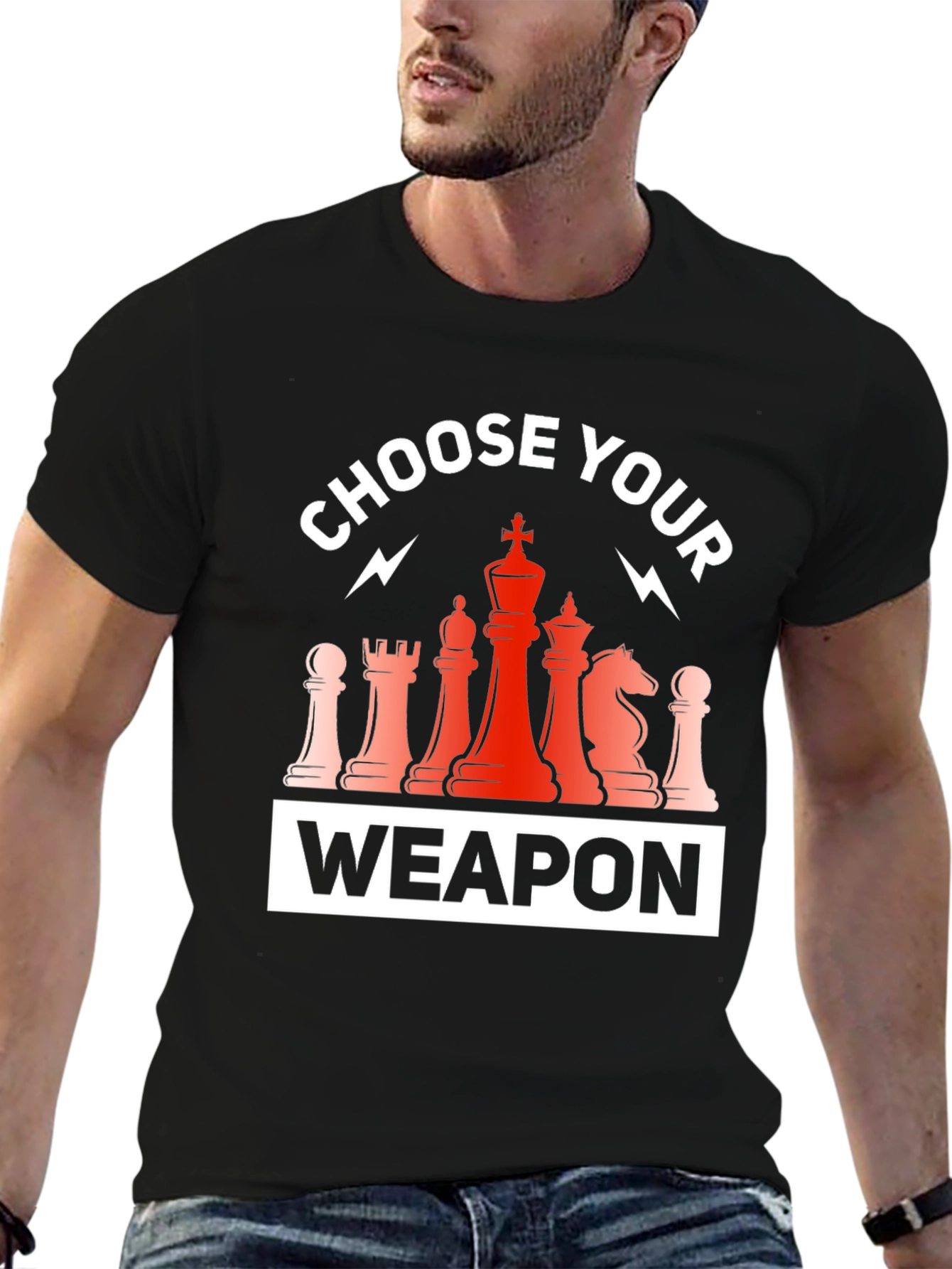 Choose Your Weapon Chess T-Shirt