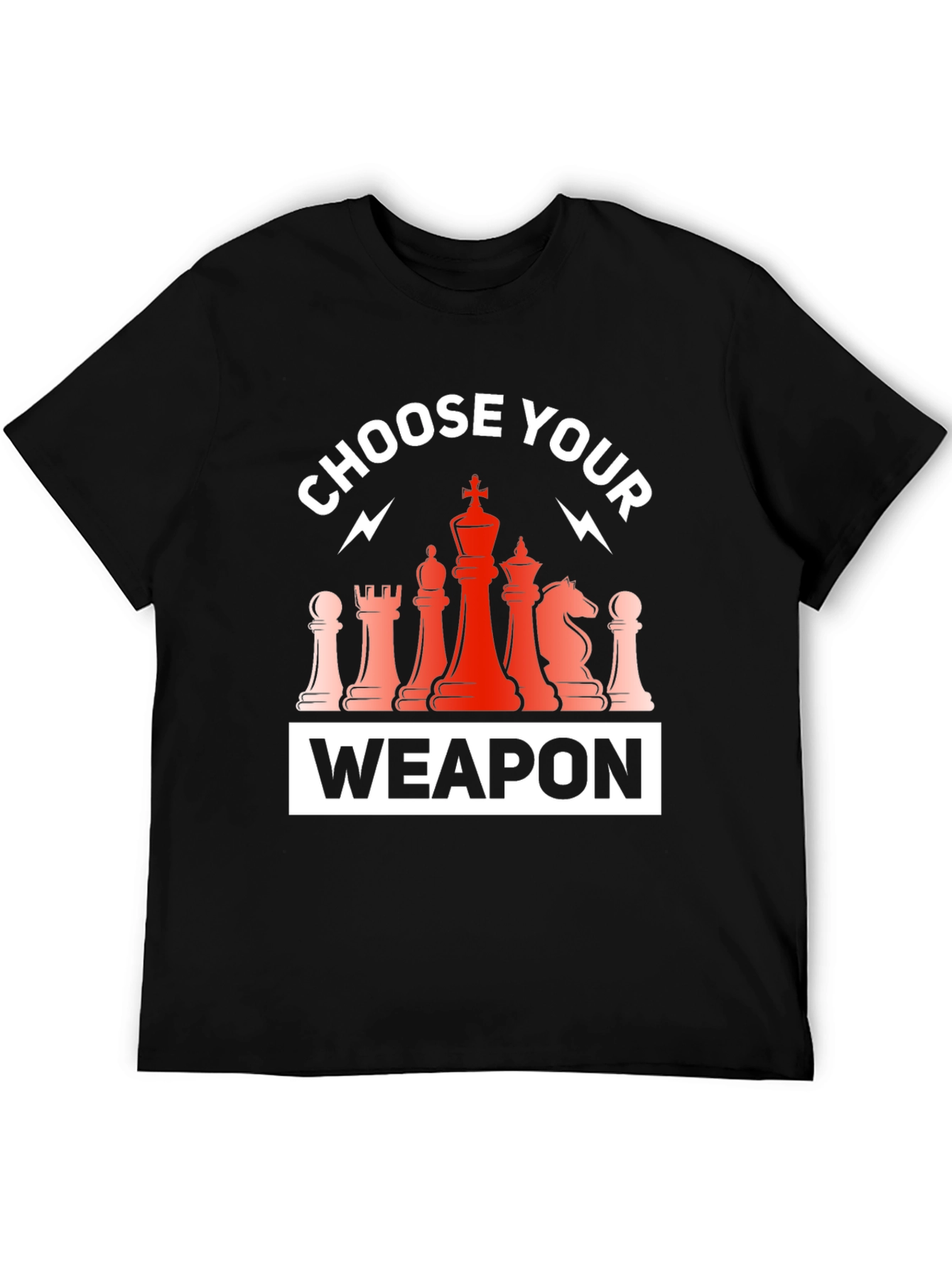 Choose Your Weapon Chess T-Shirt