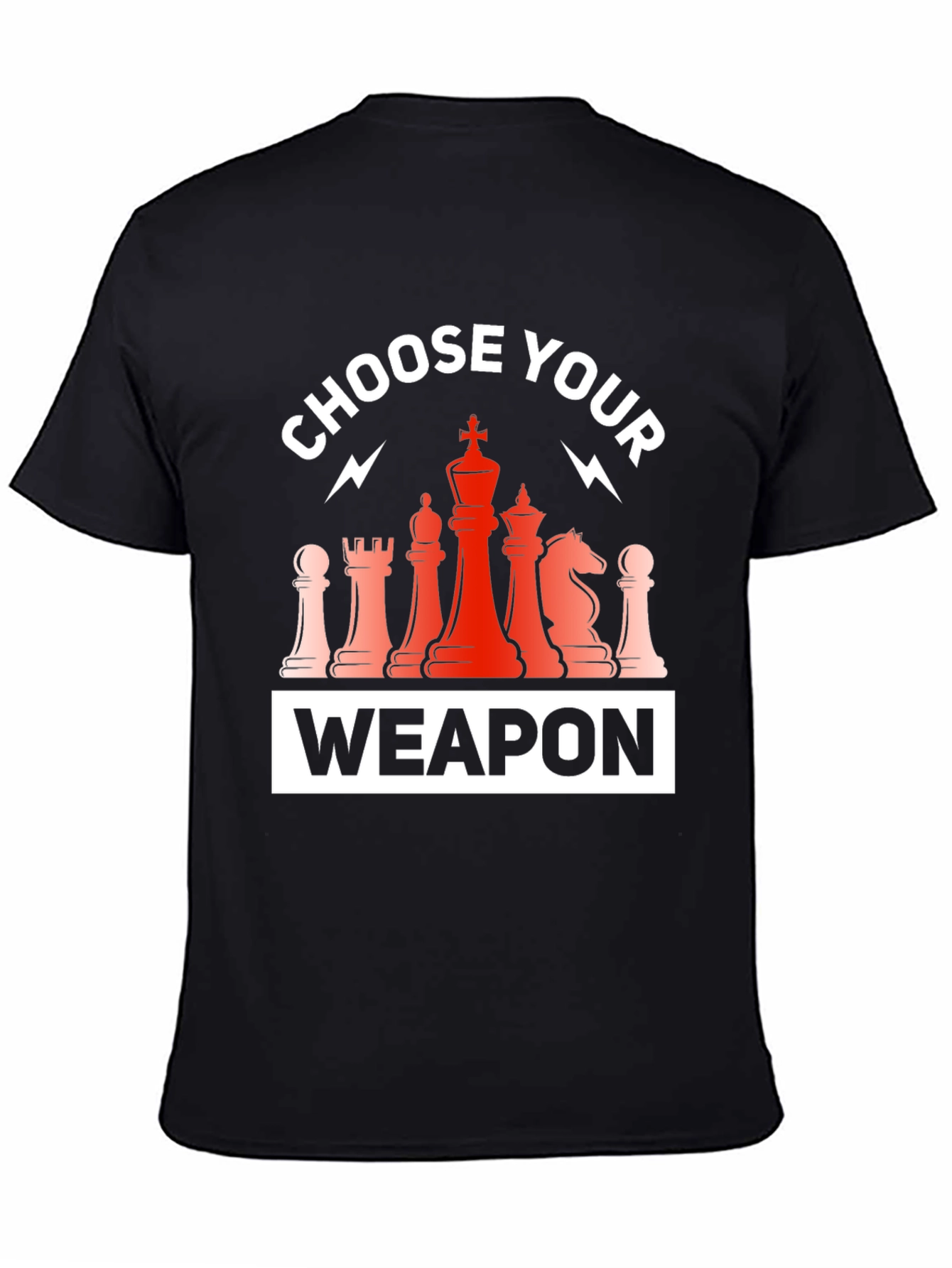 Choose Your Weapon Chess T-Shirt