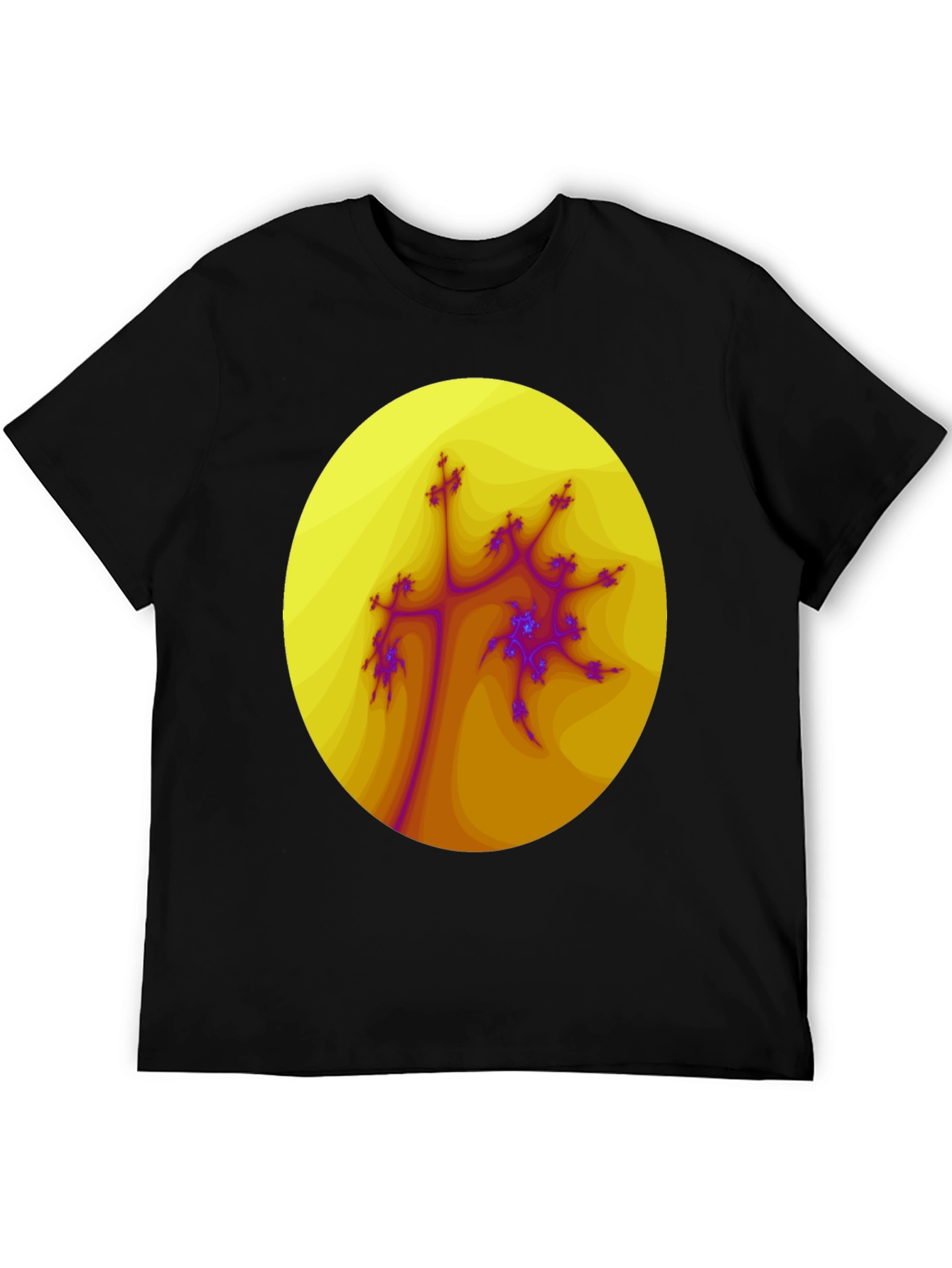 Fractal Art Graphic Tee - Abstract Design