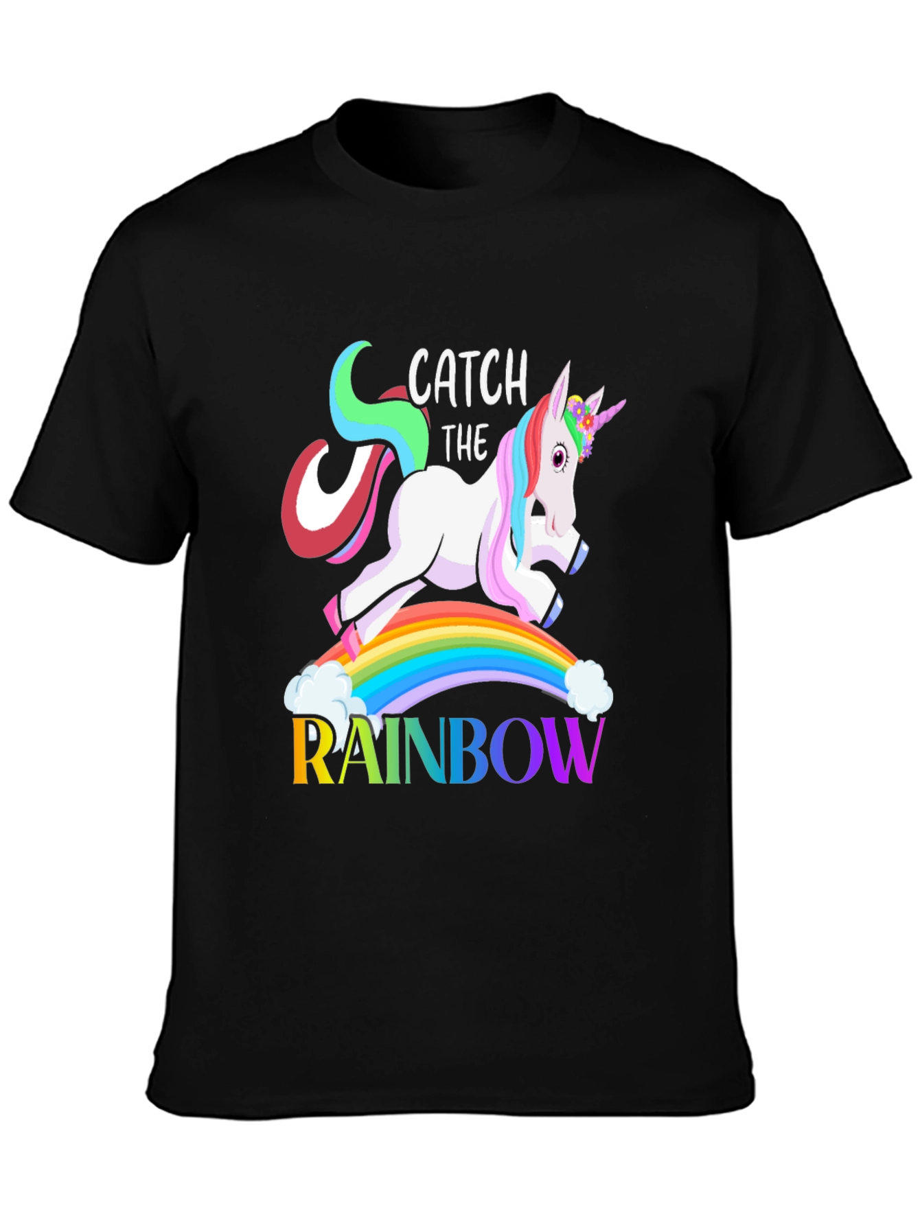 Unicorn Catch The Rainbow T-Shirt