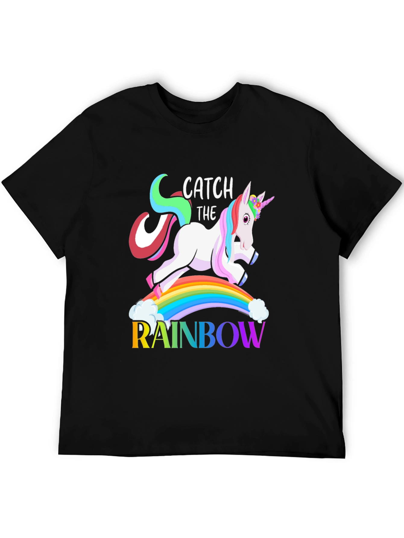 Unicorn Catch The Rainbow T-Shirt