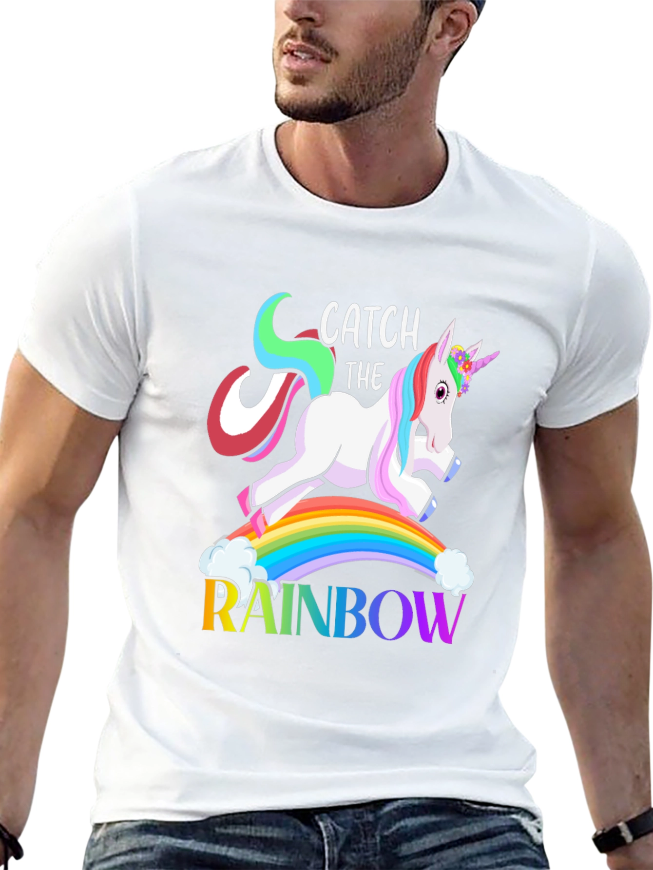 Unicorn Catch The Rainbow T-Shirt
