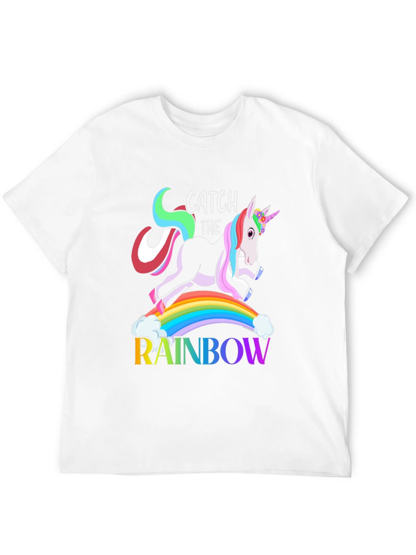 Unicorn Catch The Rainbow T-Shirt