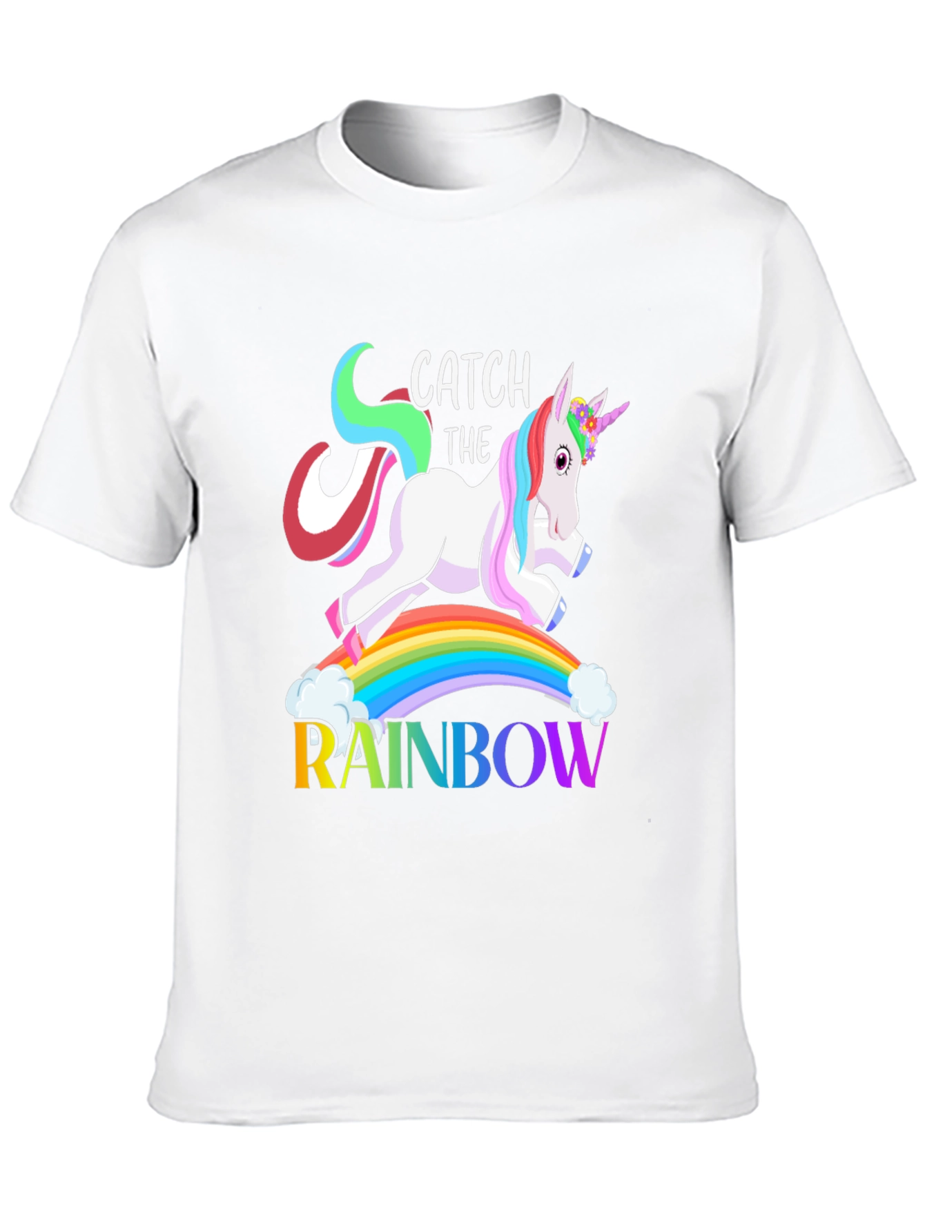 Unicorn Catch The Rainbow T-Shirt