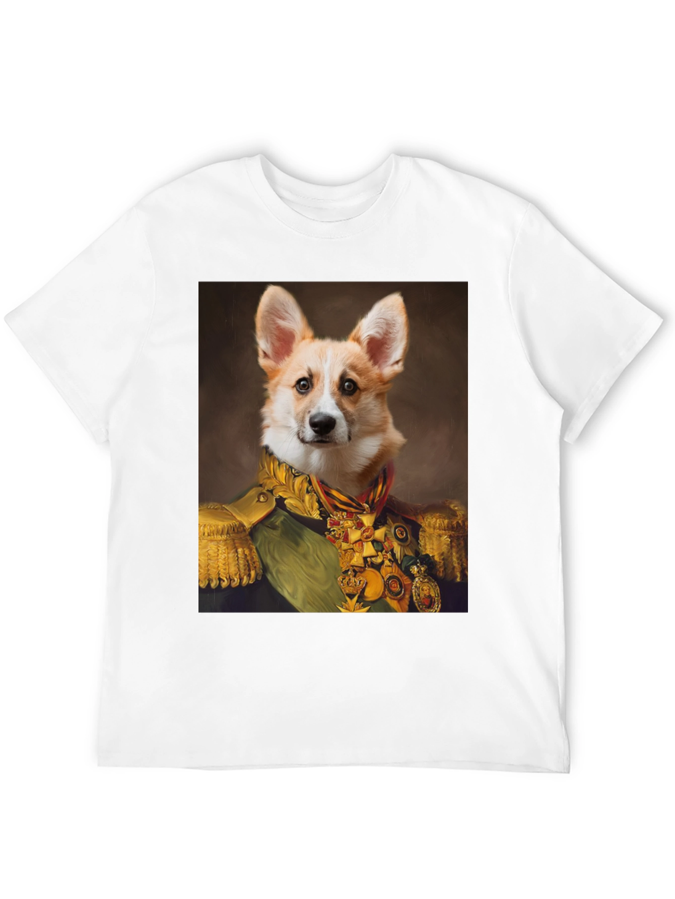 Regal Corgi Portrait T-Shirt