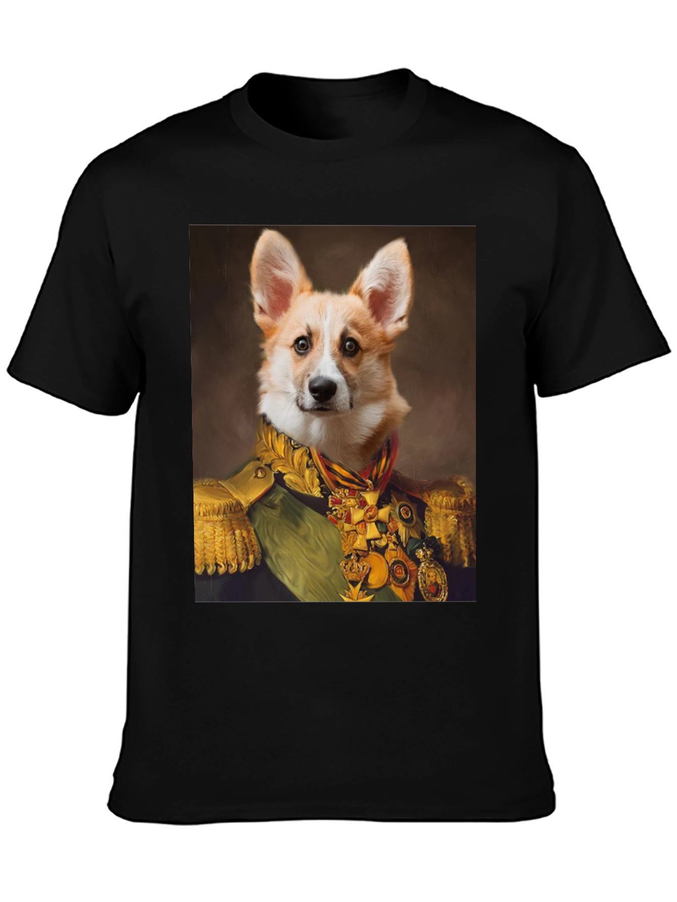 Regal Corgi Portrait T-Shirt