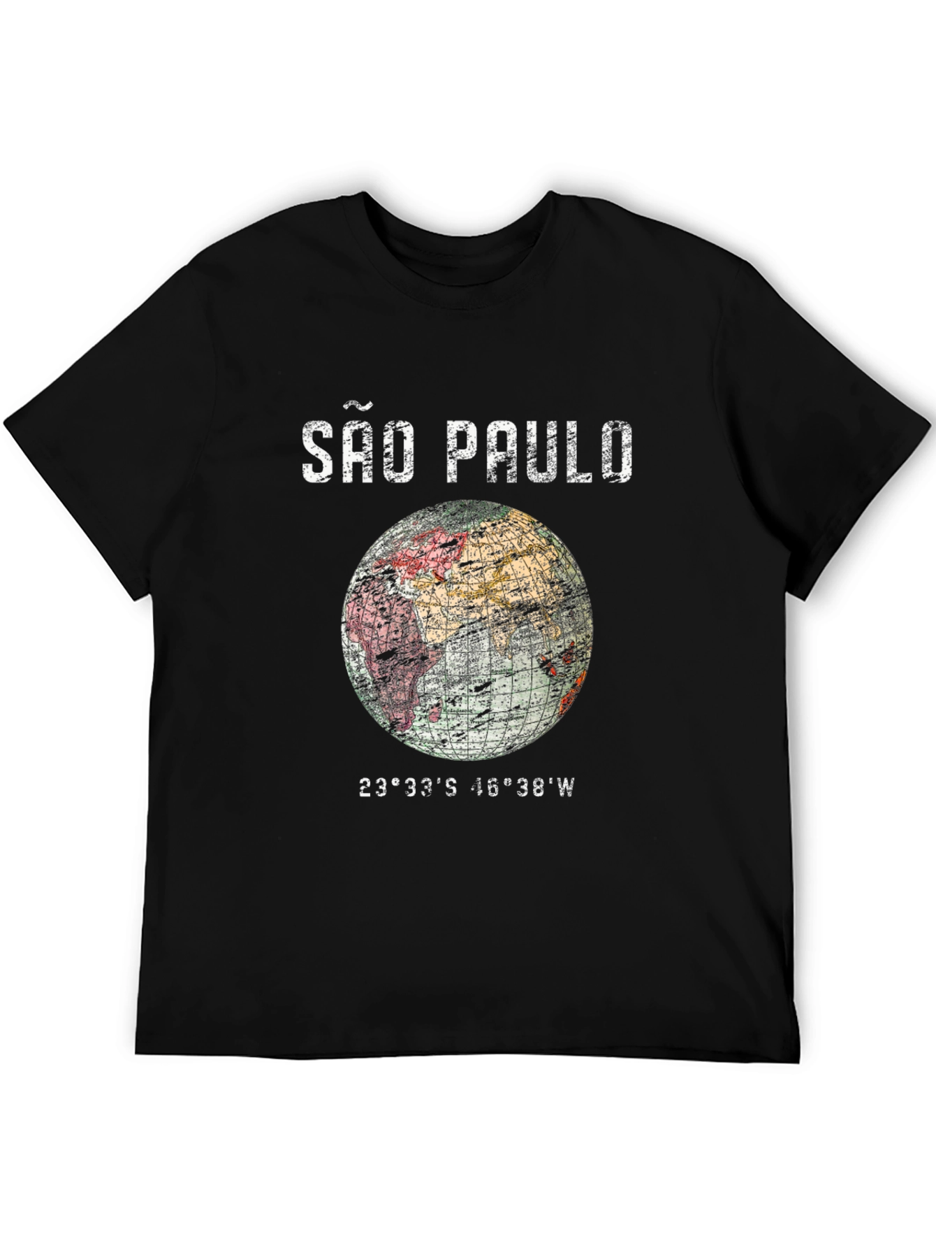 São Paulo Globe Graphic T-Shirt - Unisex