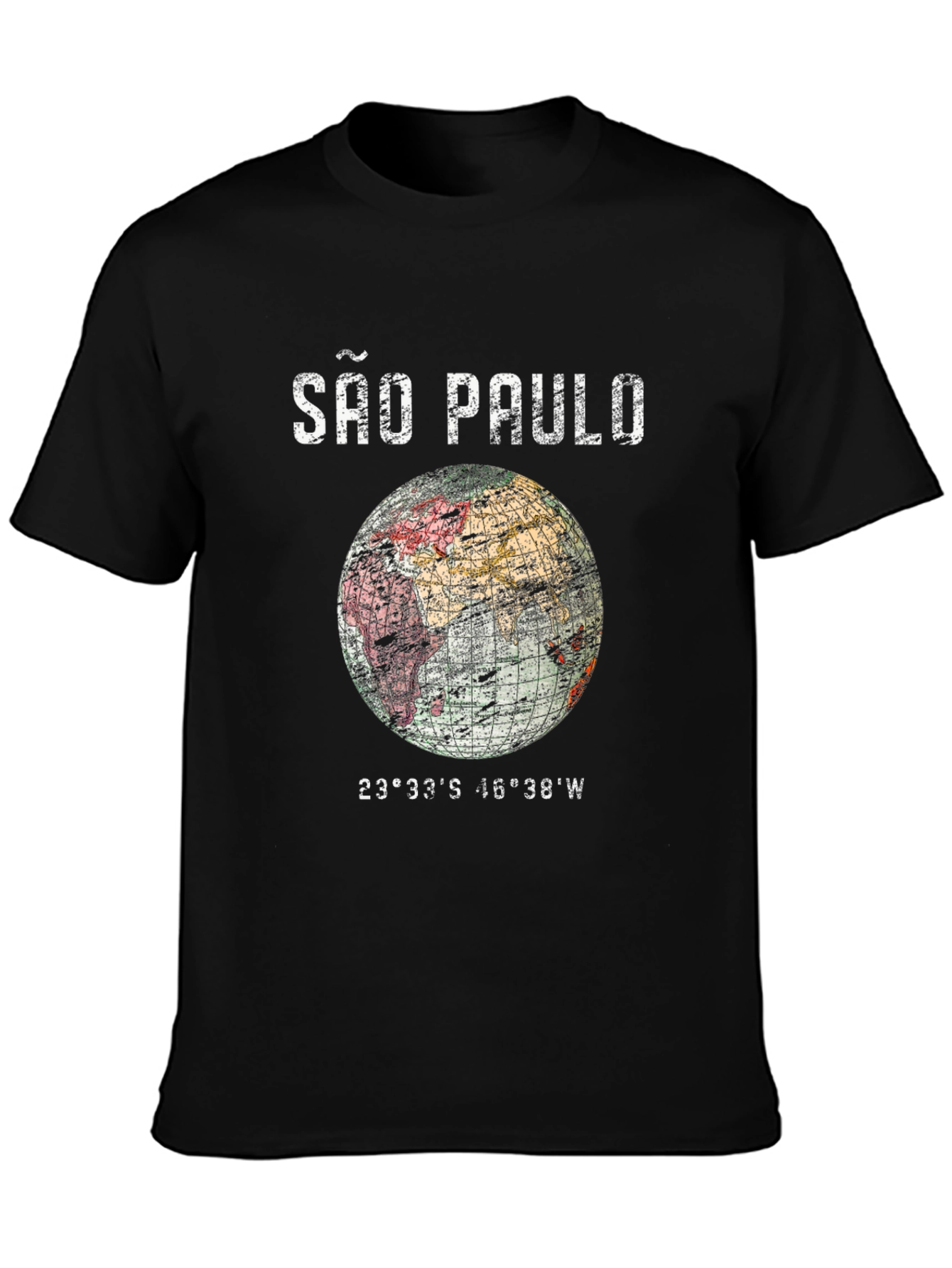 São Paulo Globe Graphic T-Shirt - Unisex