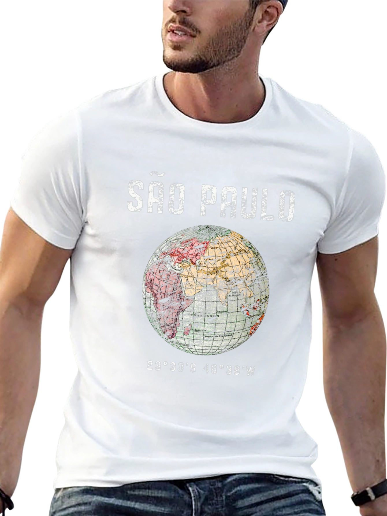 São Paulo Globe Graphic T-Shirt - Unisex