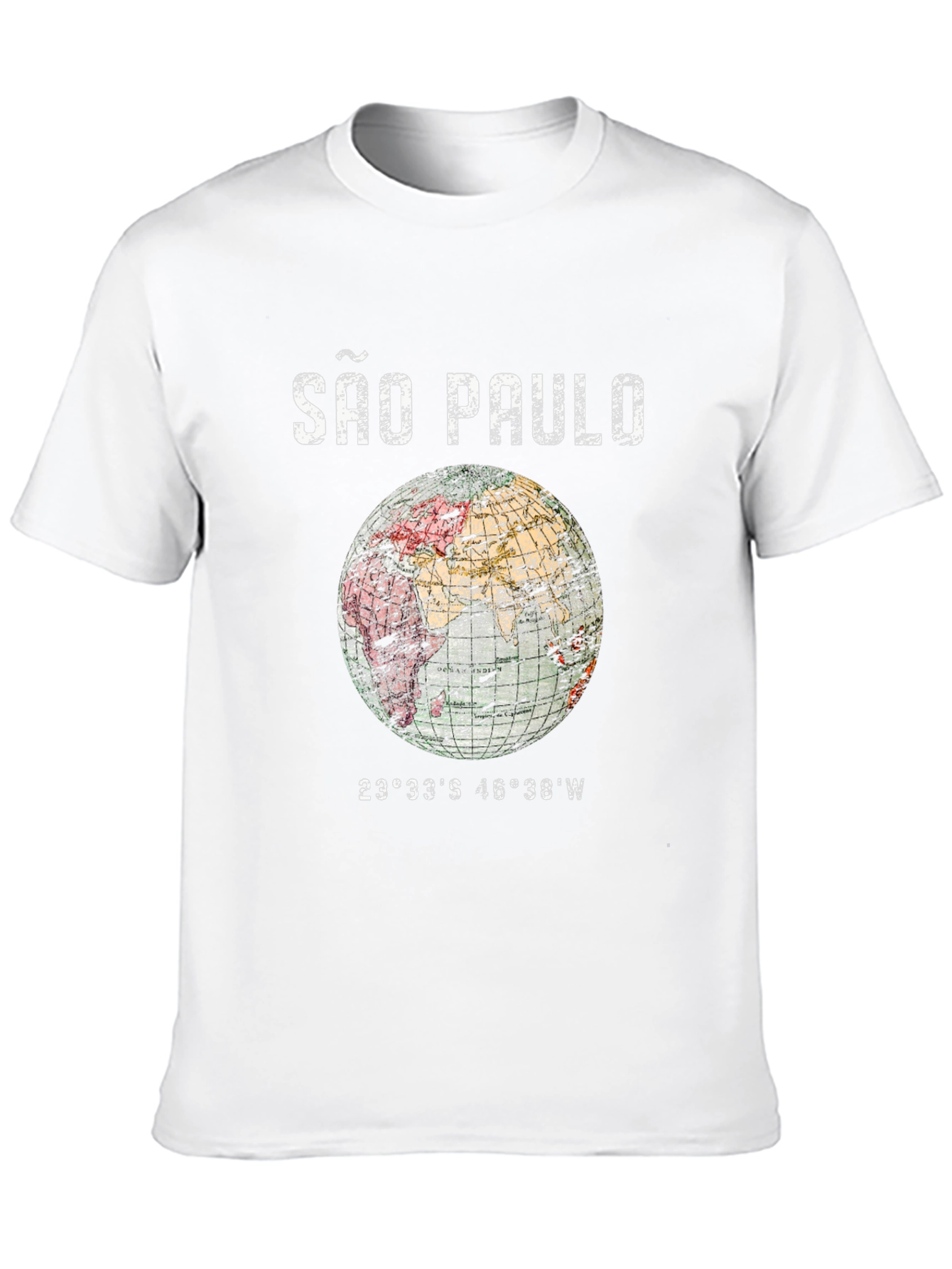São Paulo Globe Graphic T-Shirt - Unisex