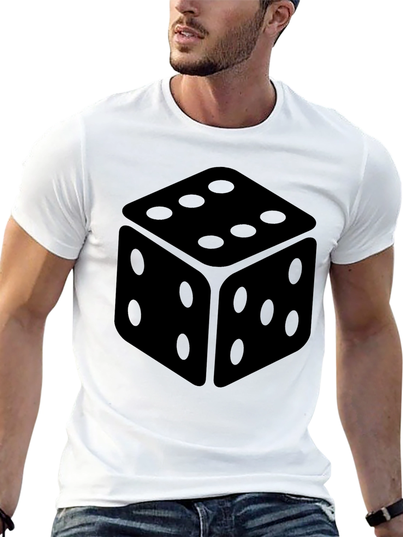 Dice Graphic Black T-Shirt