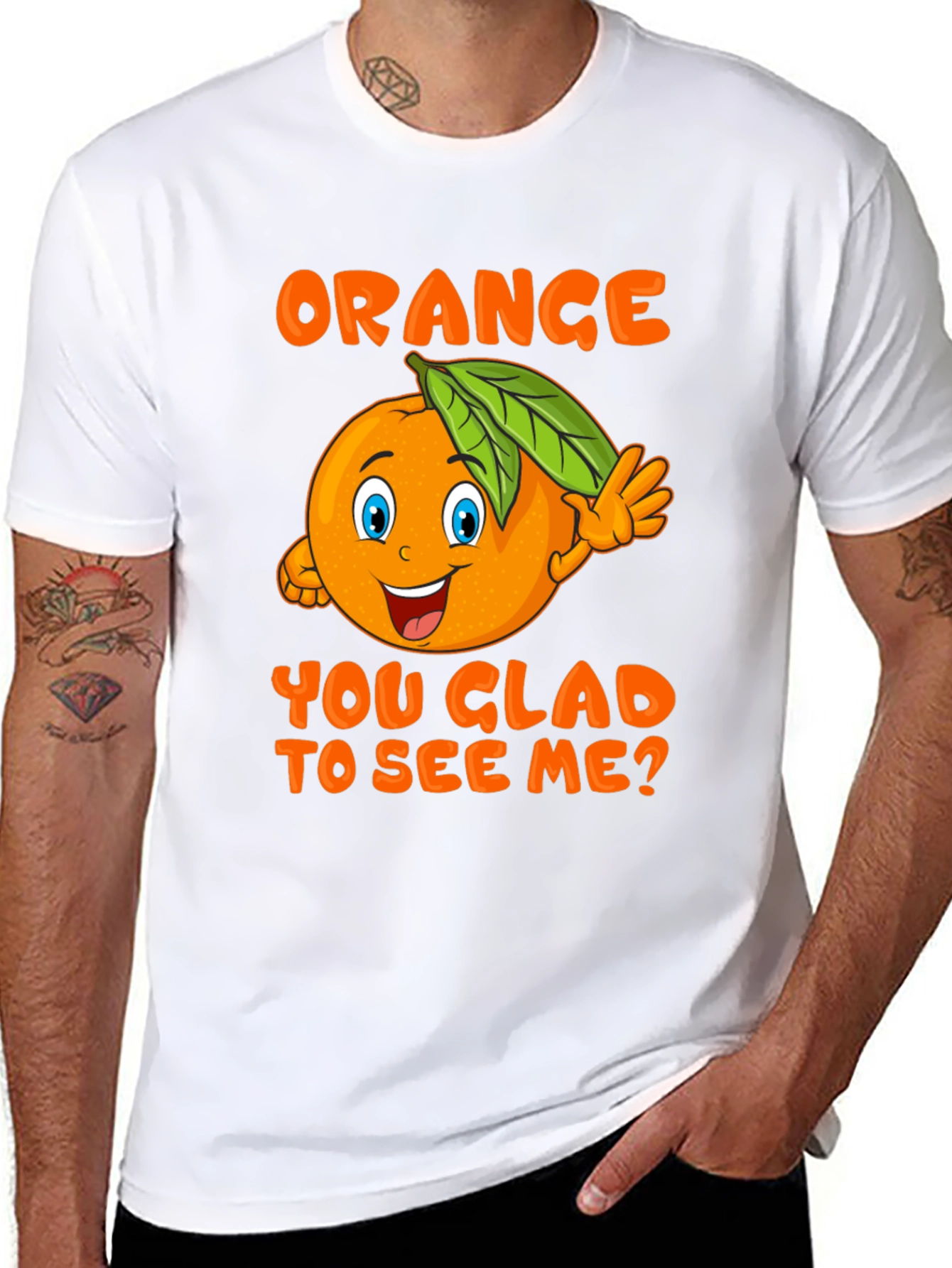 Funny Orange You Glad To See Me T-Shirt