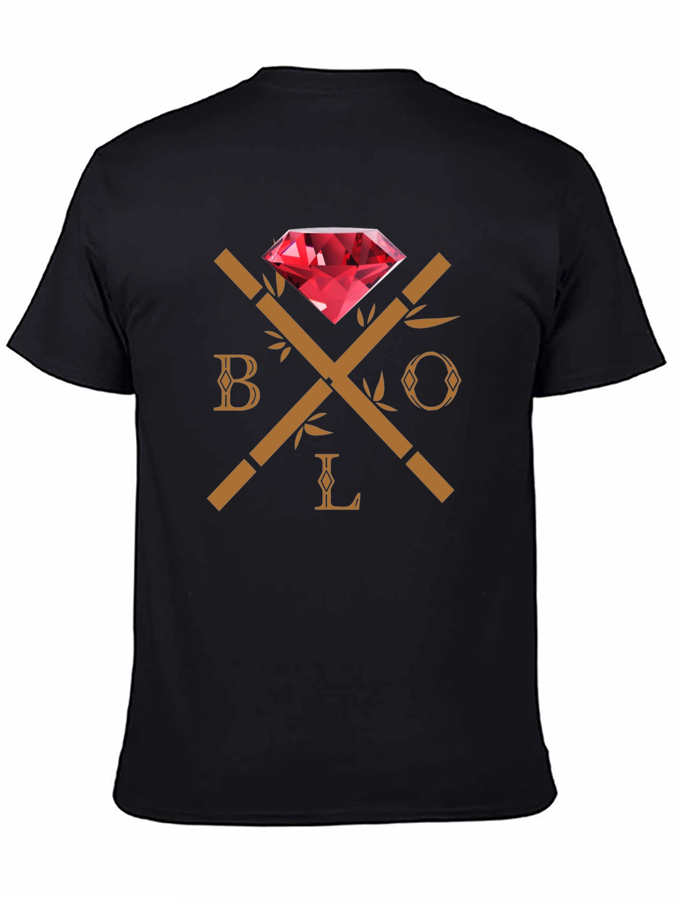 Black BOLO Diamond Graphic Tee