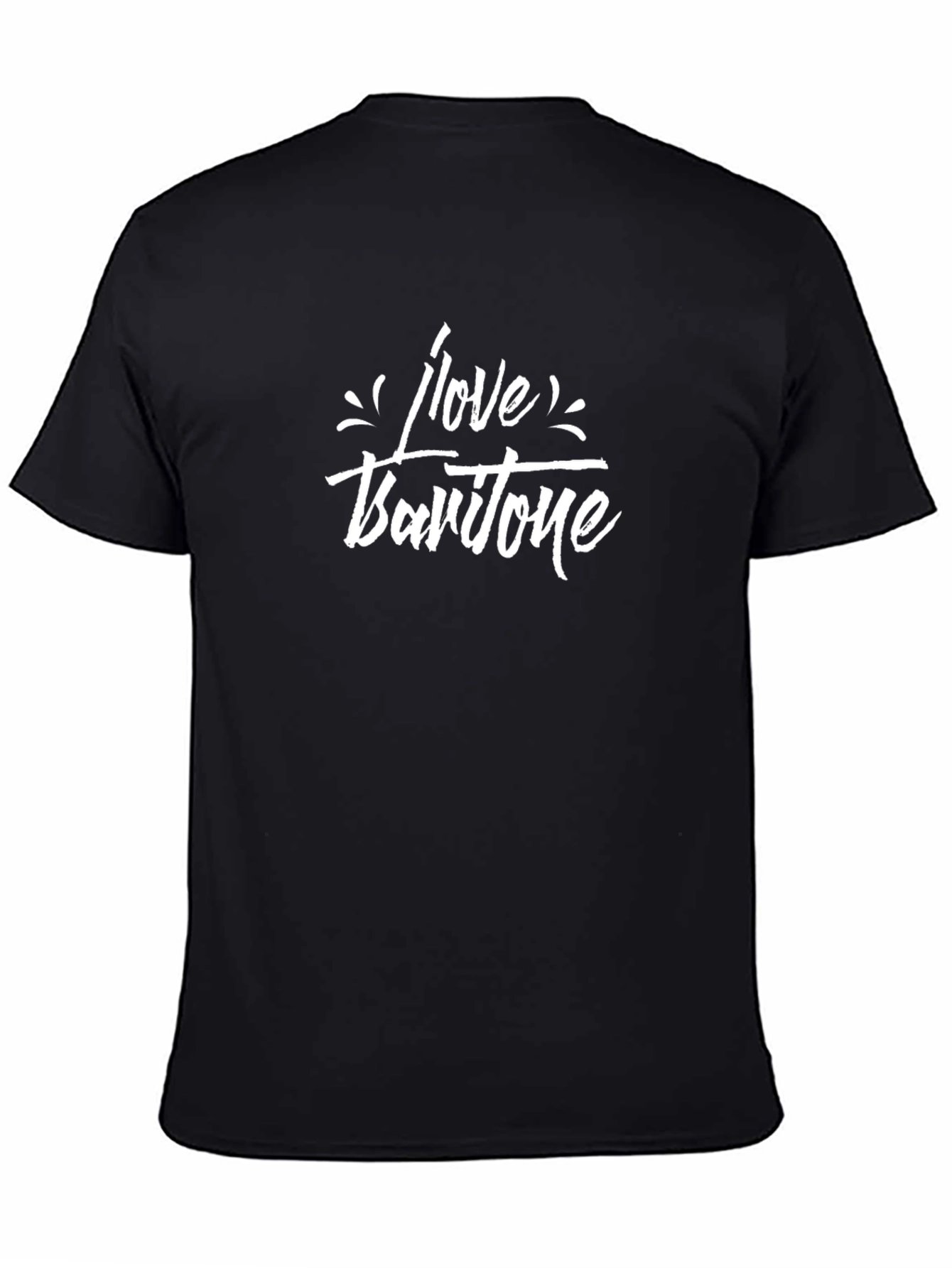 I Love Baritone Black T-Shirt