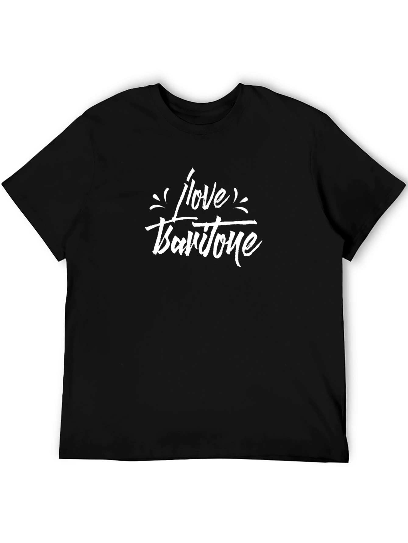 I Love Baritone Black T-Shirt