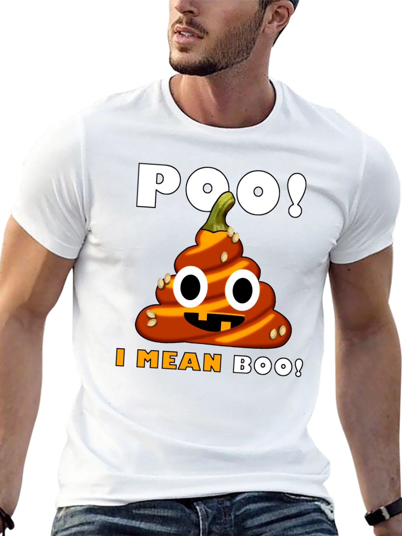 Halloween Poop Emoji T-Shirt - Funny Pumpkin Costume Tee