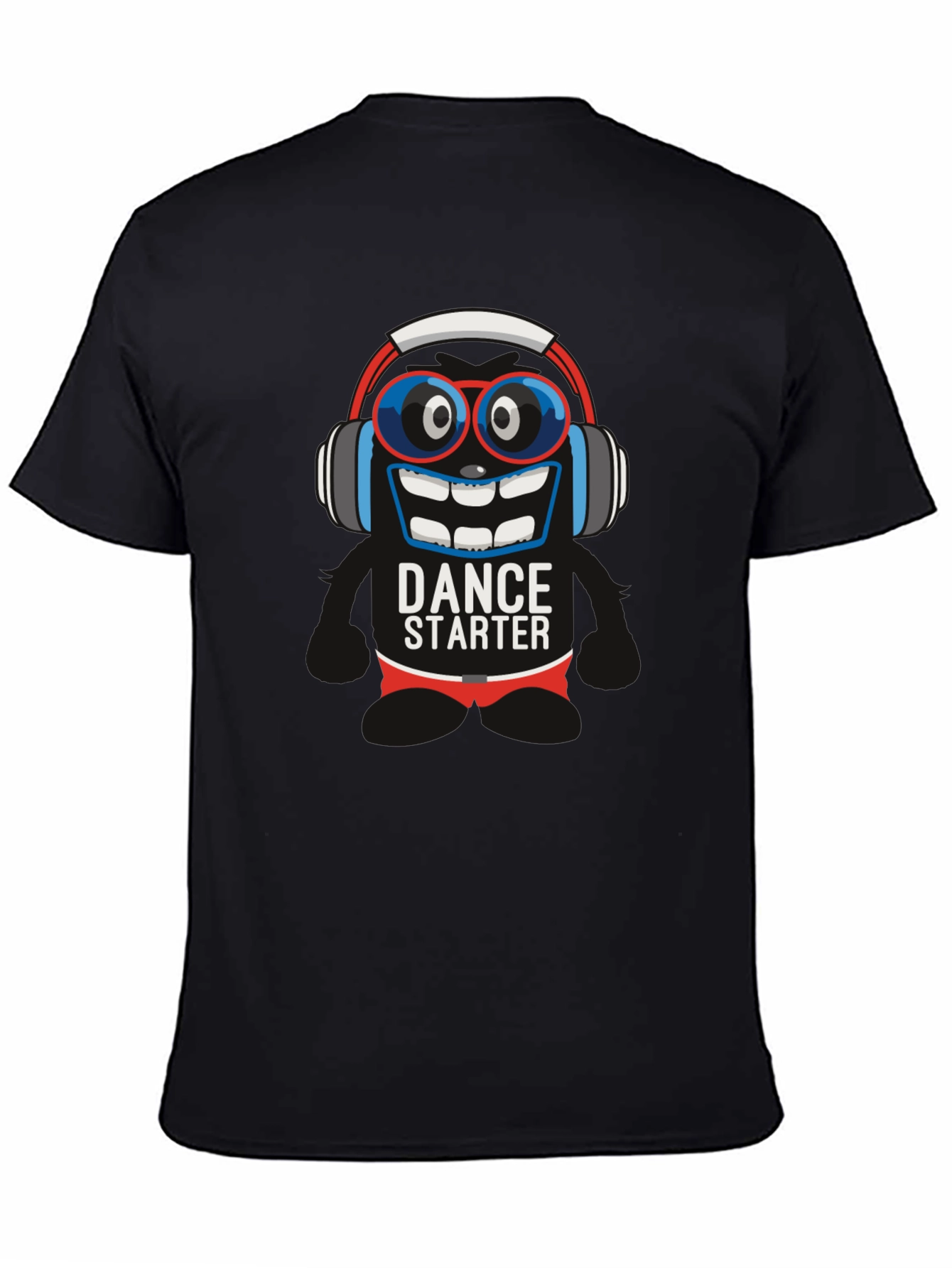 Dance Starter Graphic Tee - Black Cotton T-Shirt