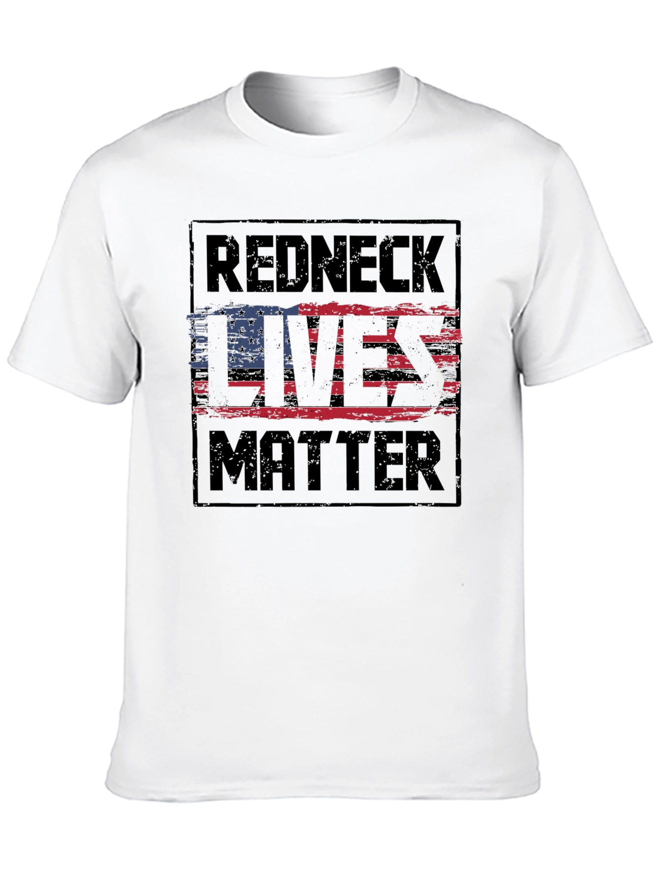 Redneck Lives Matter Graphic T-Shirt - Black