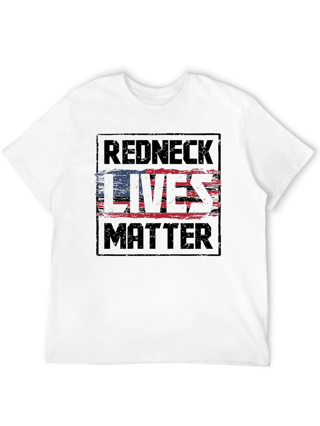Redneck Lives Matter Graphic T-Shirt - Black