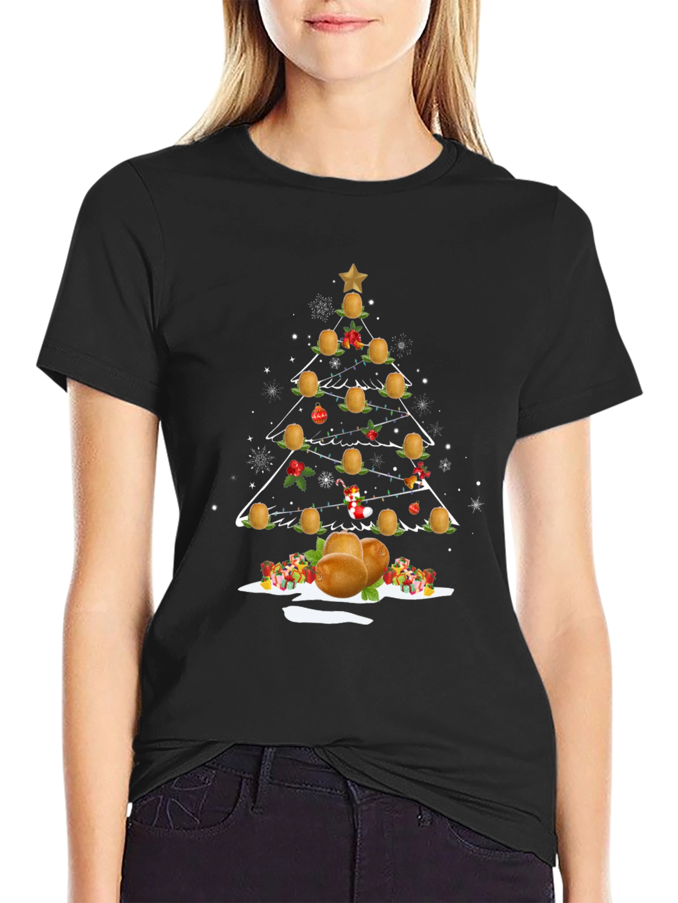 Kiwi Christmas Tree T-Shirt