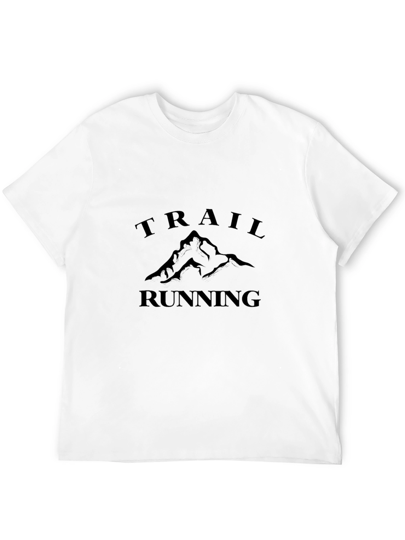 Trail Running Graphic T-Shirt - Black