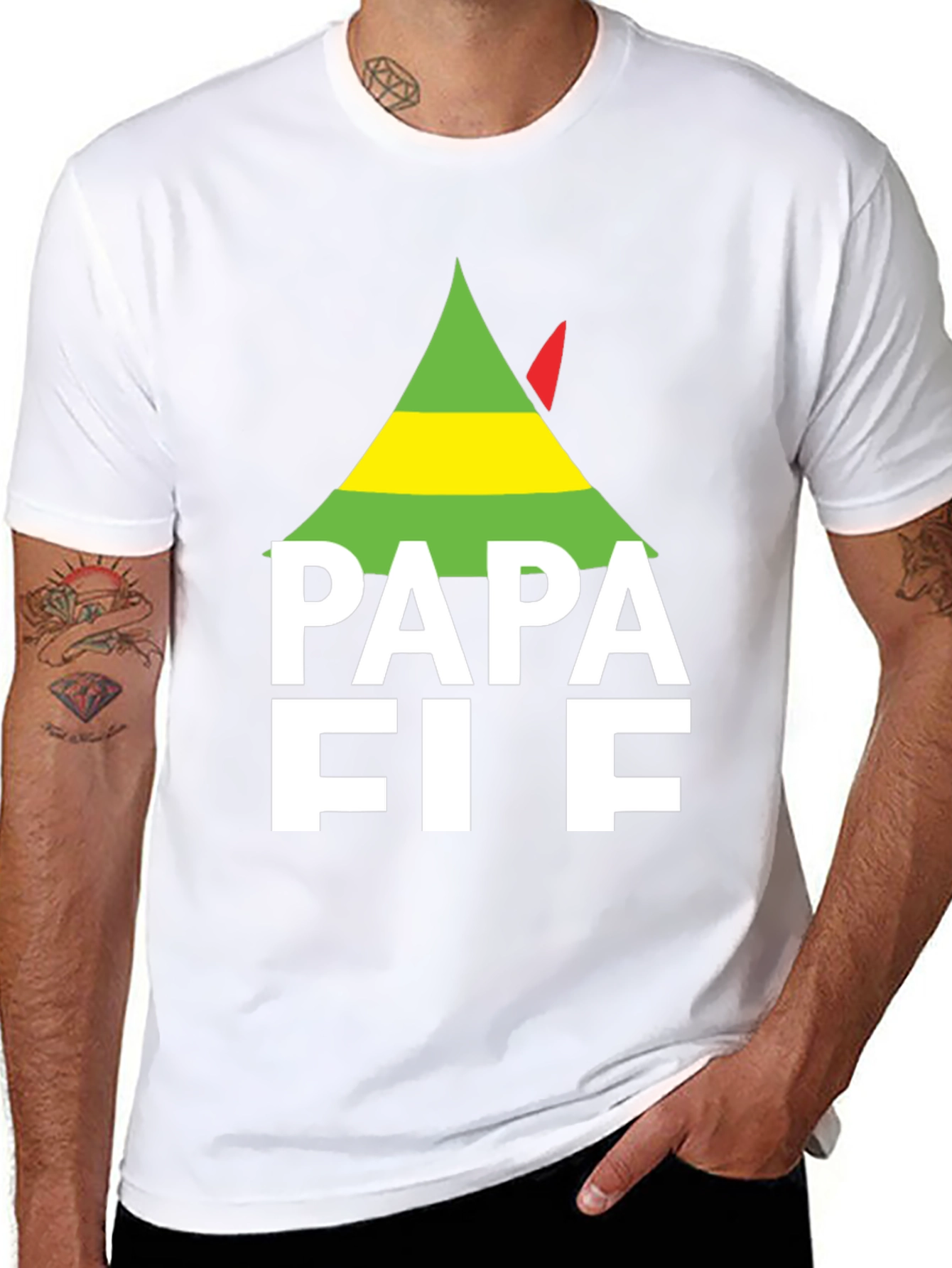 Papa Elf Christmas T-Shirt - Holiday Cheer!