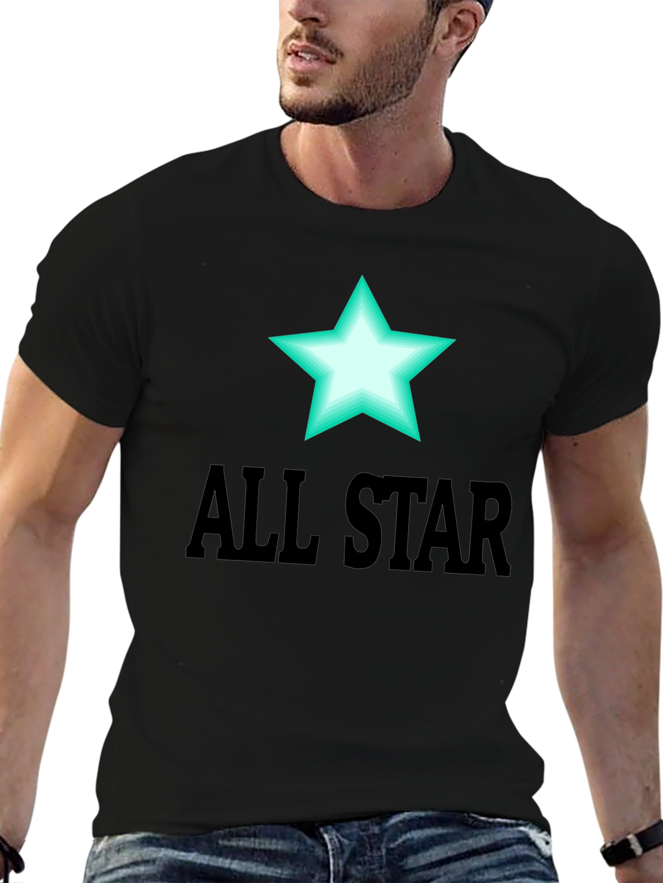 All Star Graphic Tee - Mens Black T-Shirt