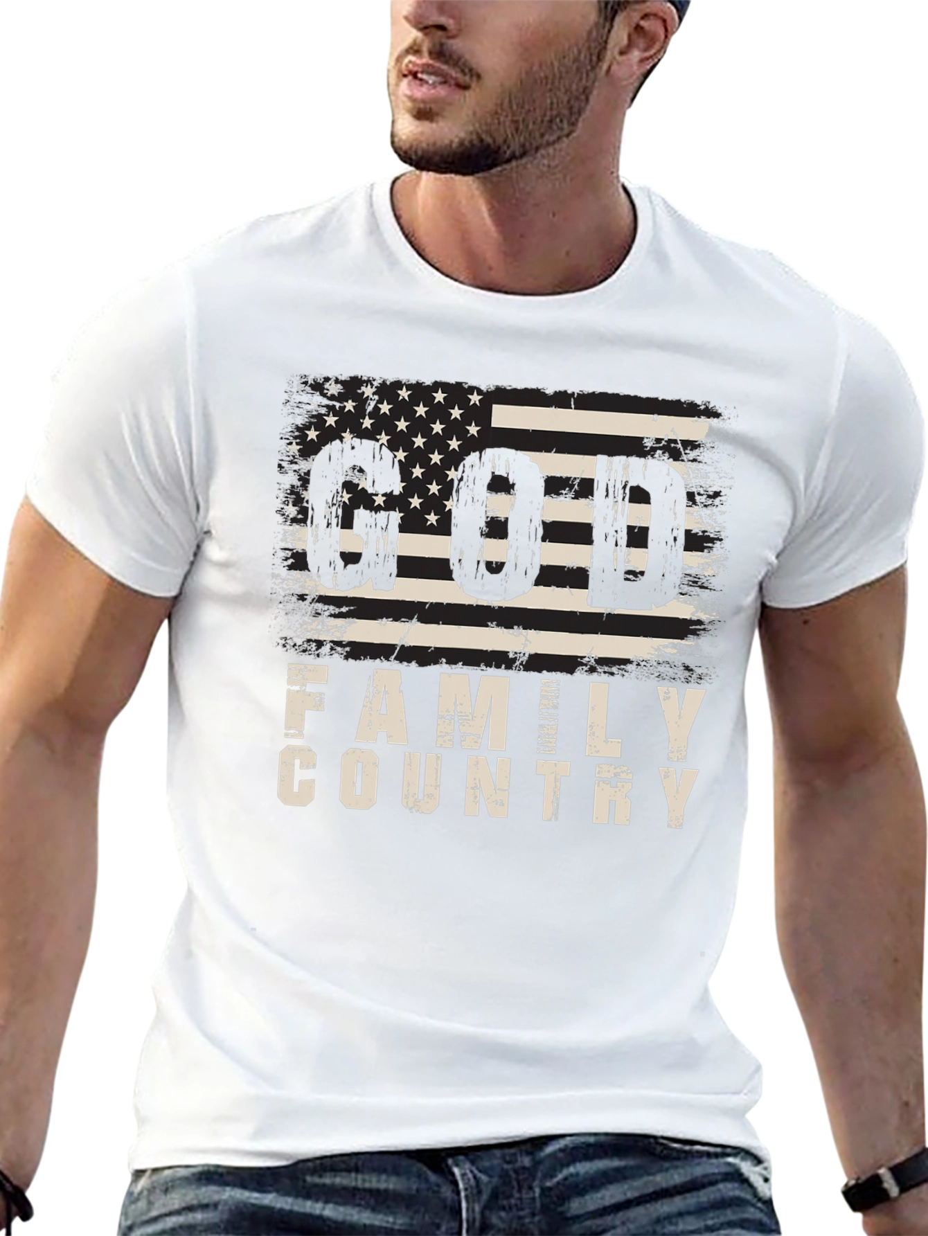 Family Country Patriotic Graphic T-Shirt