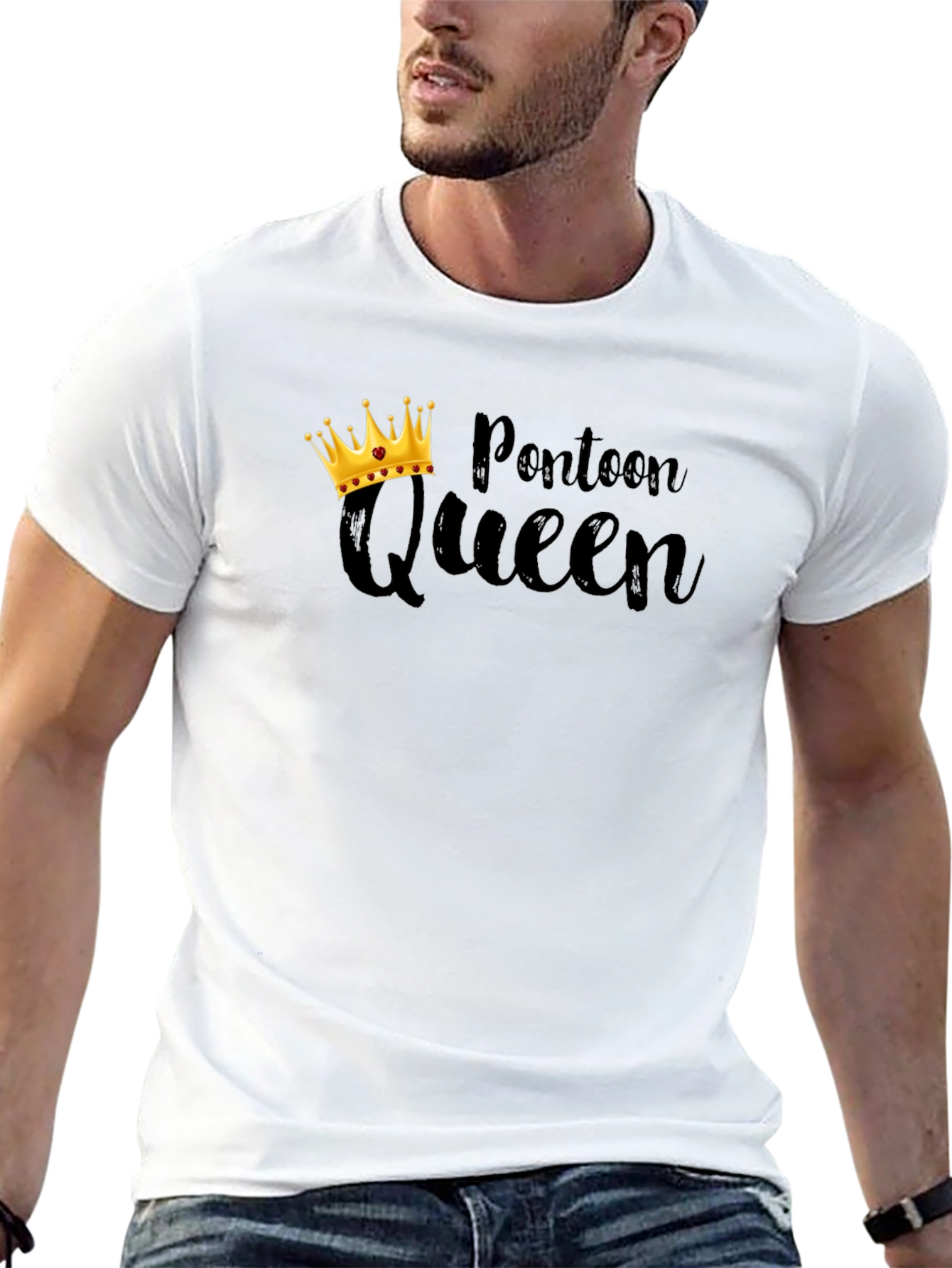 Pontoon Queen Black T-Shirt