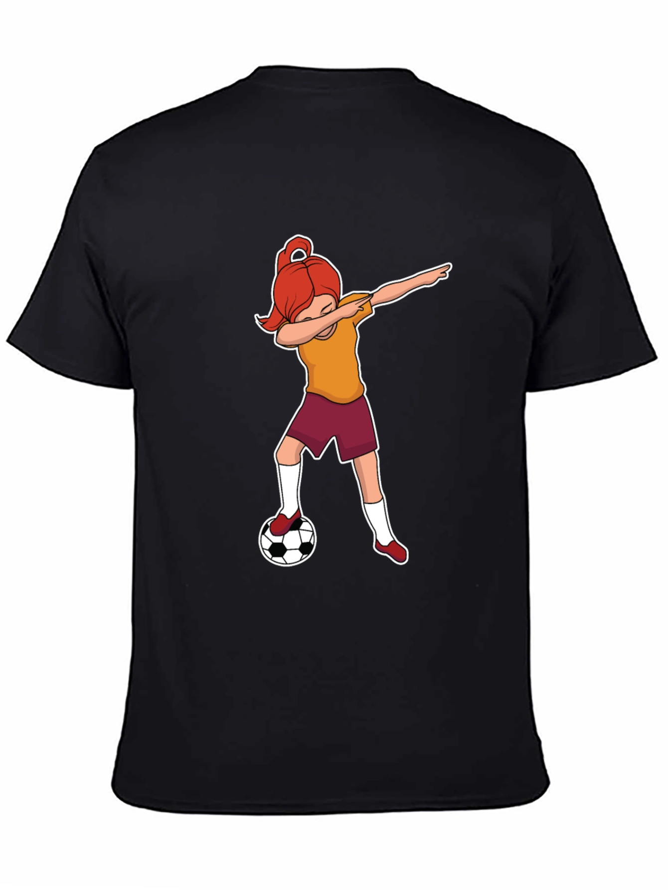 Soccer Dabbing Girl Graphic T-Shirt