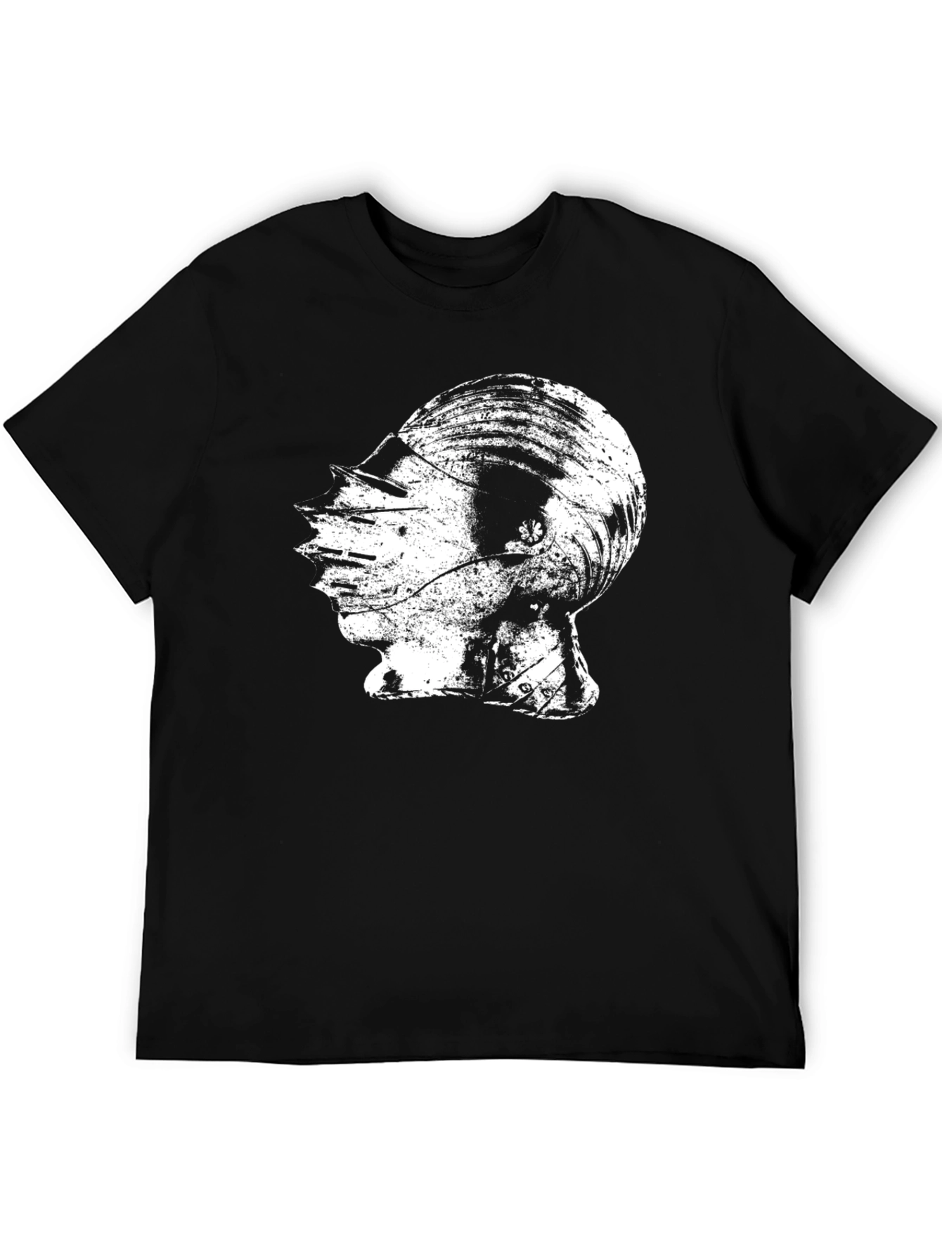 Abstract Graphic Tee - Artistic Black T-Shirt