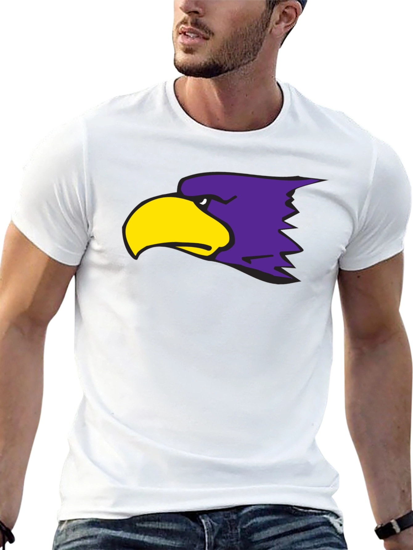 Bold Eagle Graphic T-Shirt - Stylish Crew Neck Tee