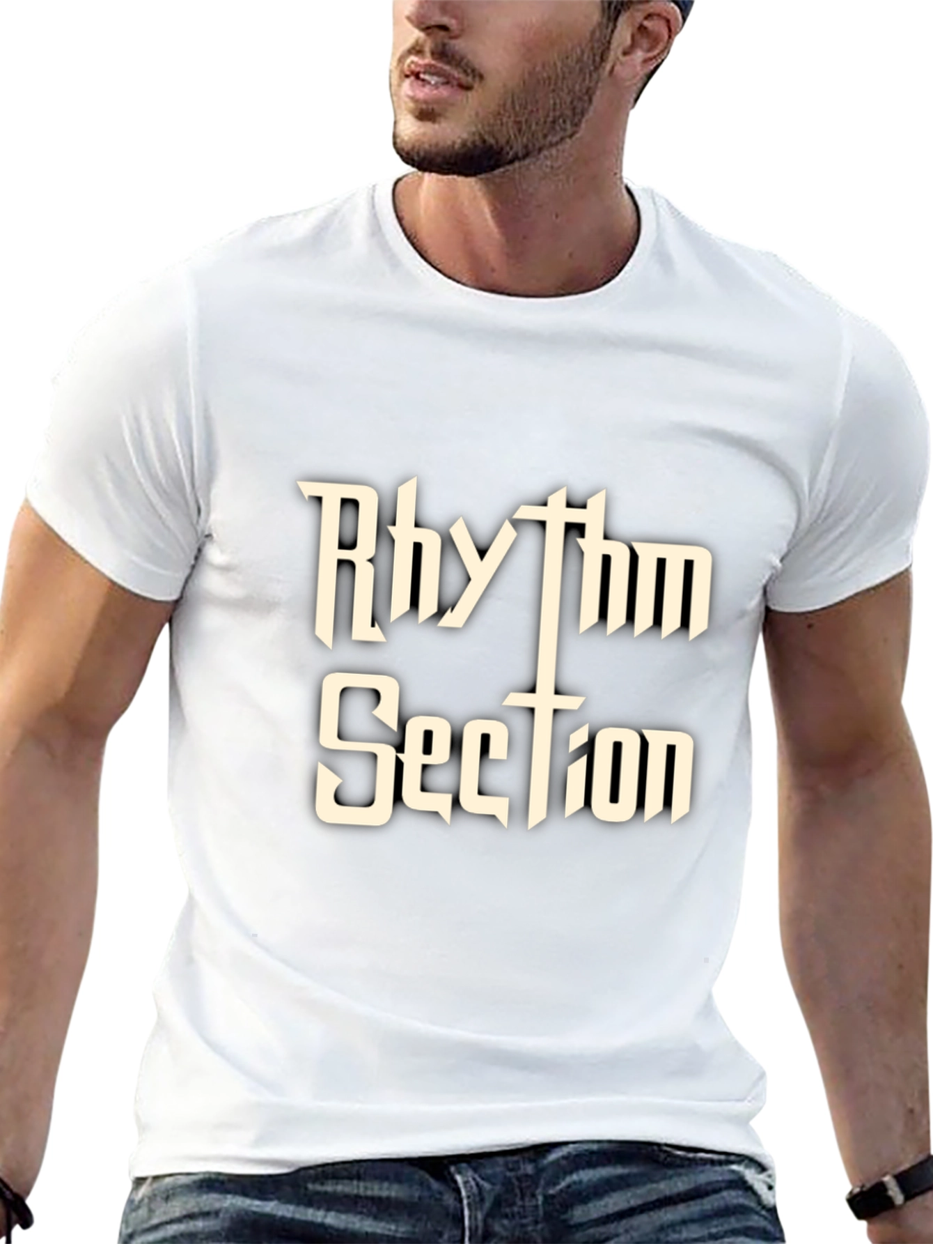 Rhythm Section Graphic Tee - Black Cotton Blend Shirt
