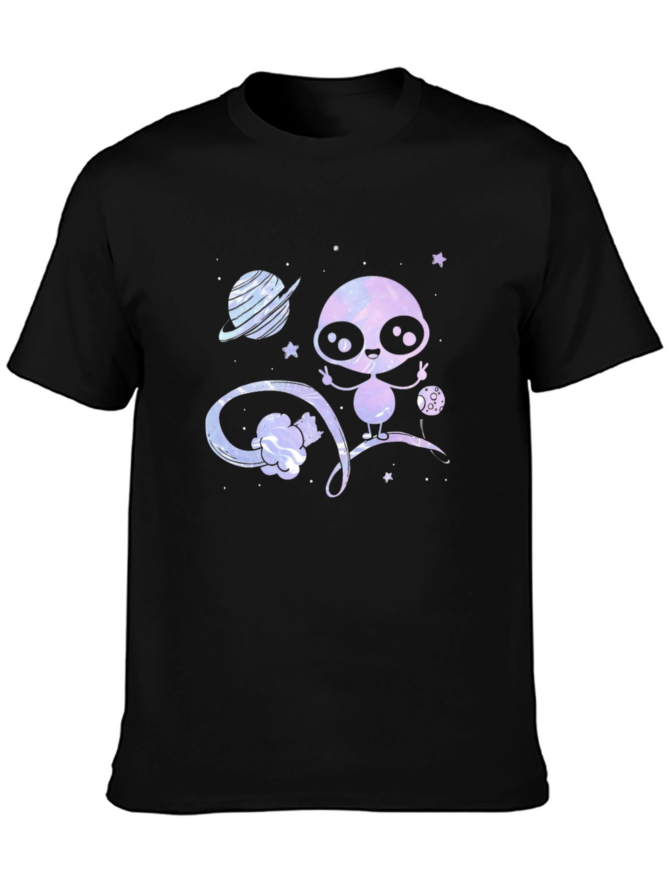 Cute Alien T-Shirt - Galaxy Design
