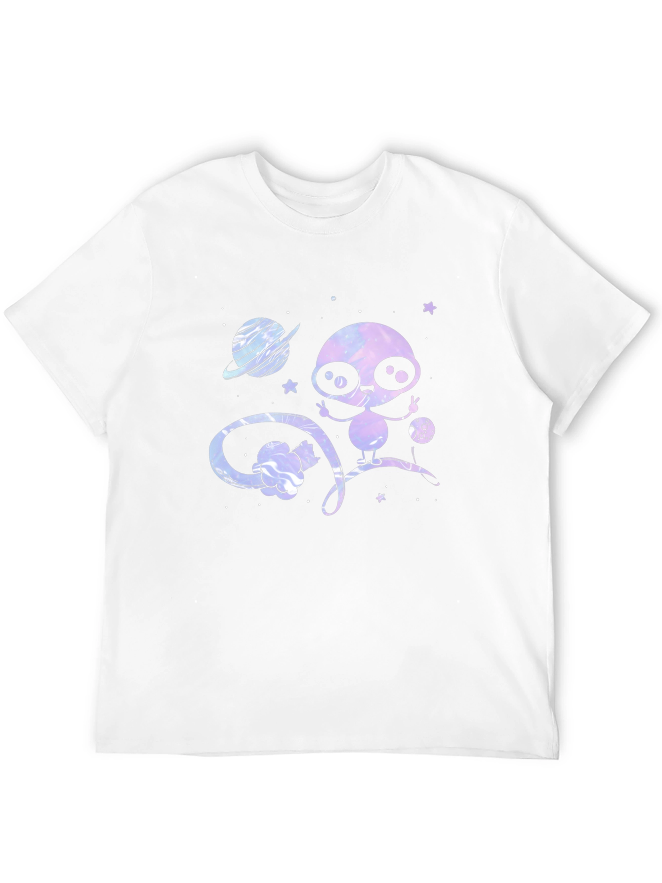 Cute Alien T-Shirt - Galaxy Design