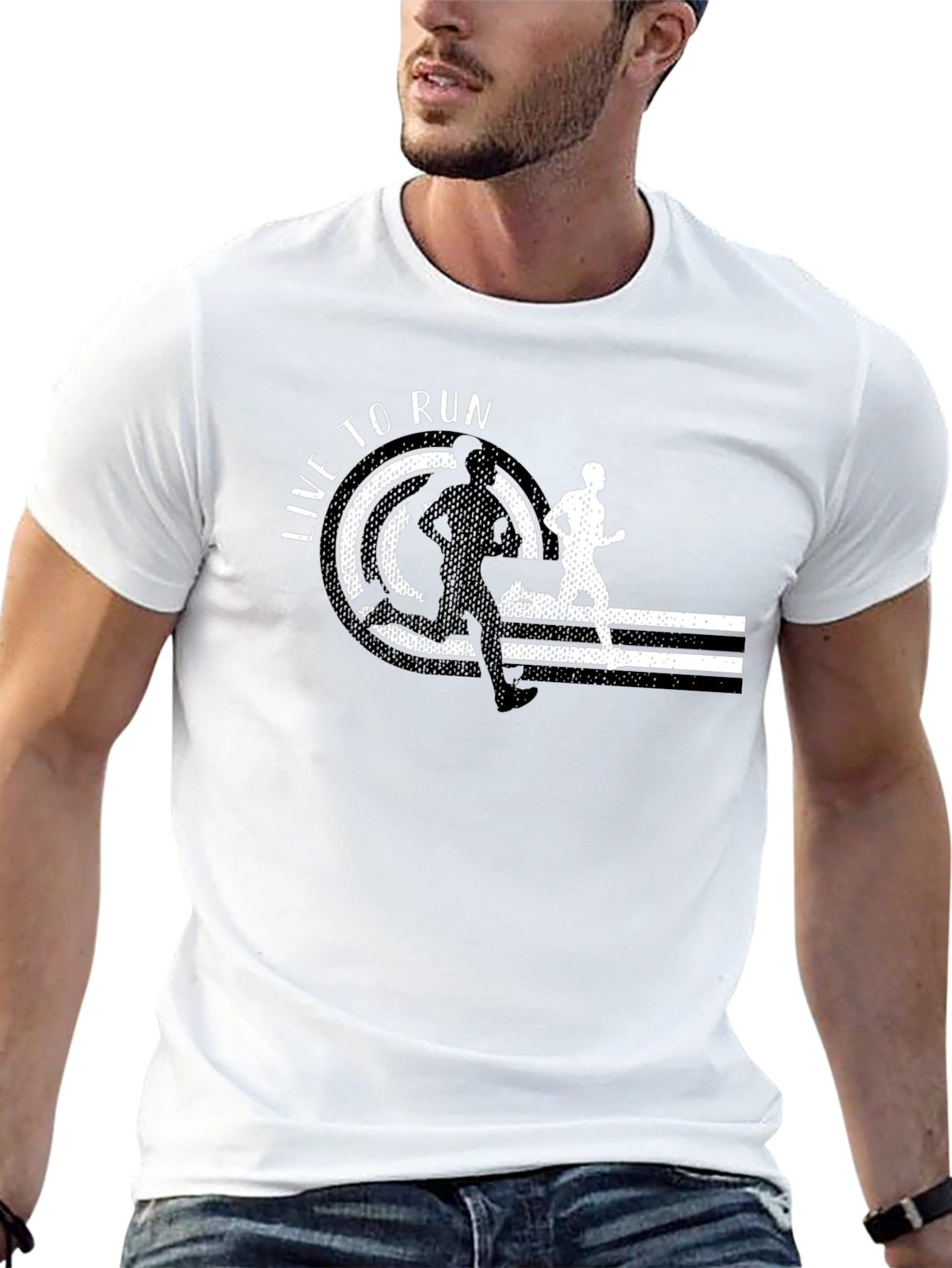Live To Run Black T-Shirt