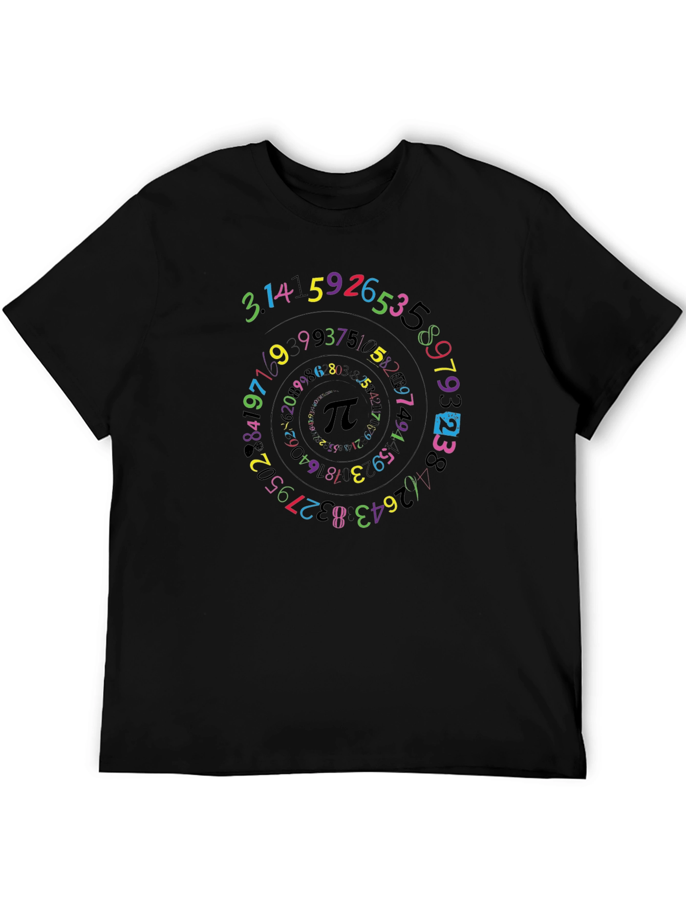 Pi Symbol Spiral T-Shirt Math Lover Tee