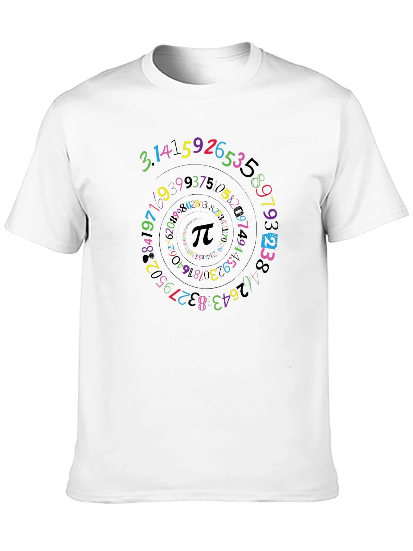 Pi Symbol Spiral T-Shirt Math Lover Tee
