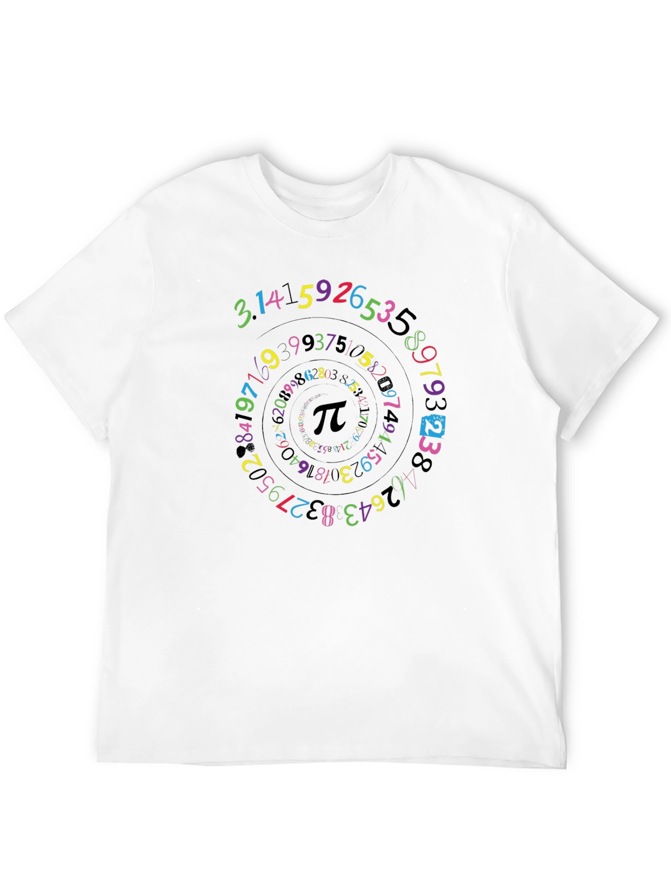 Pi Symbol Spiral T-Shirt Math Lover Tee