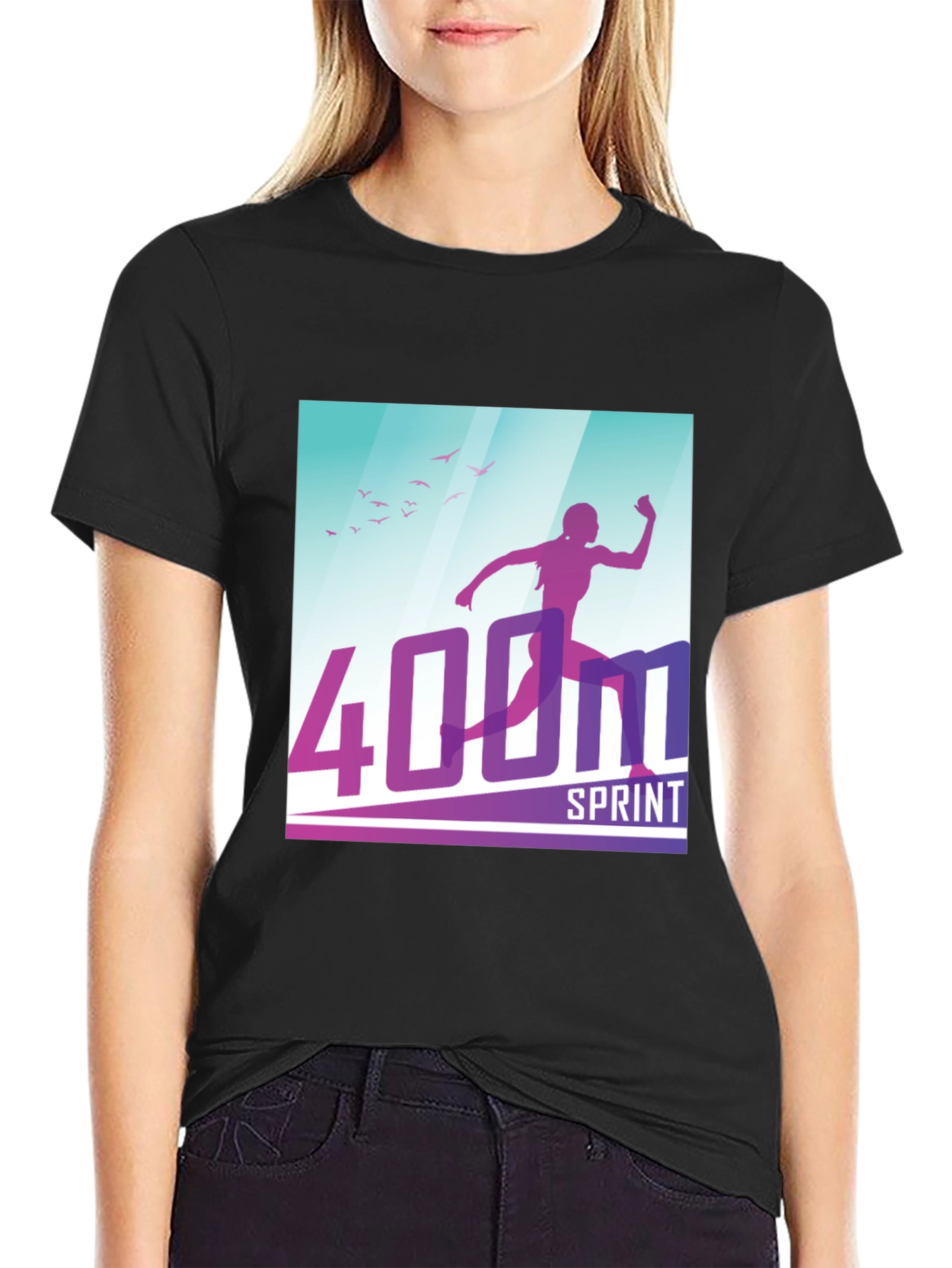400M Sprint T-Shirt: Athlete Design