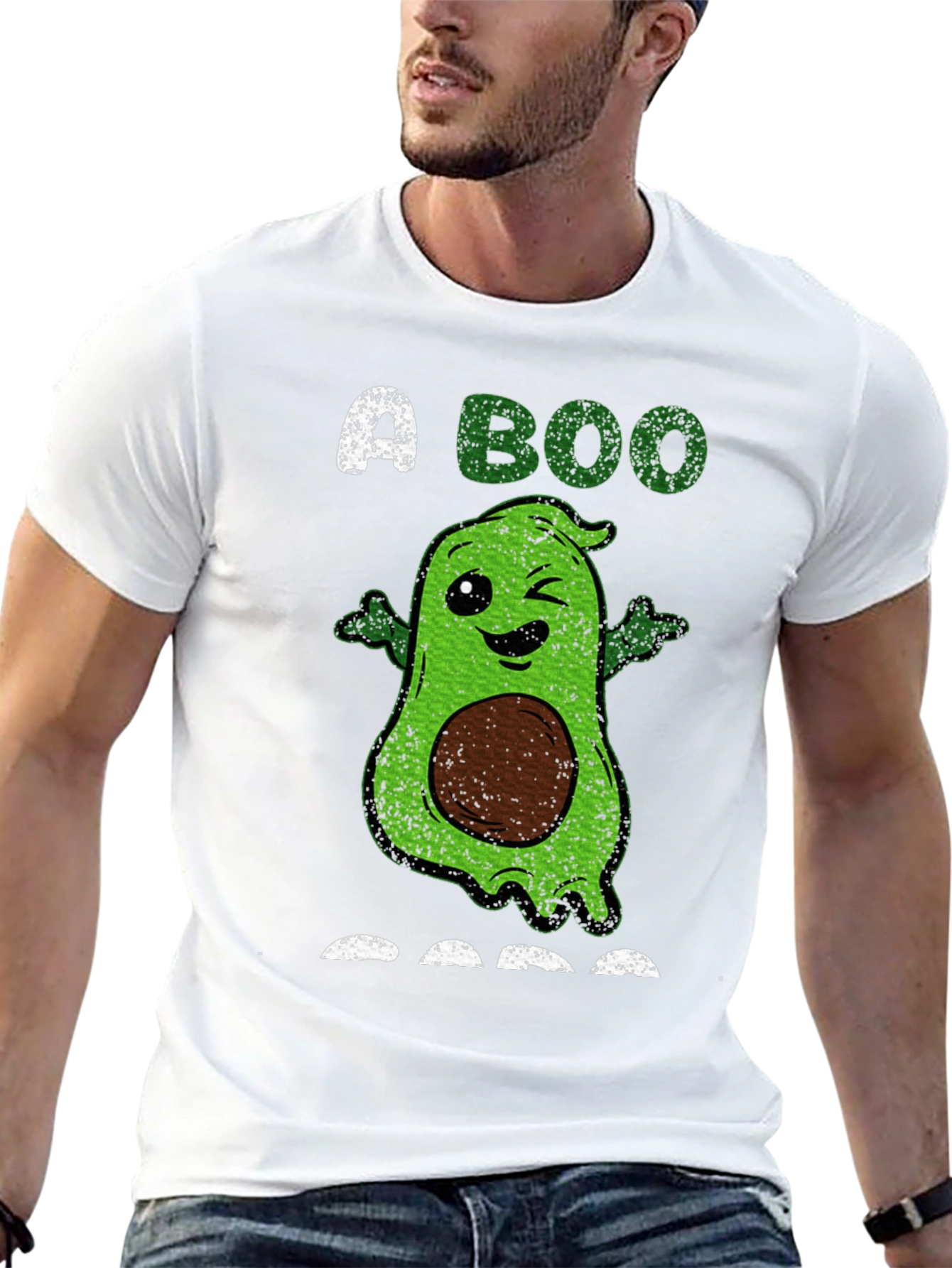 Avocado Ghost T-Shirt: A BOO-licious Halloween Treat!