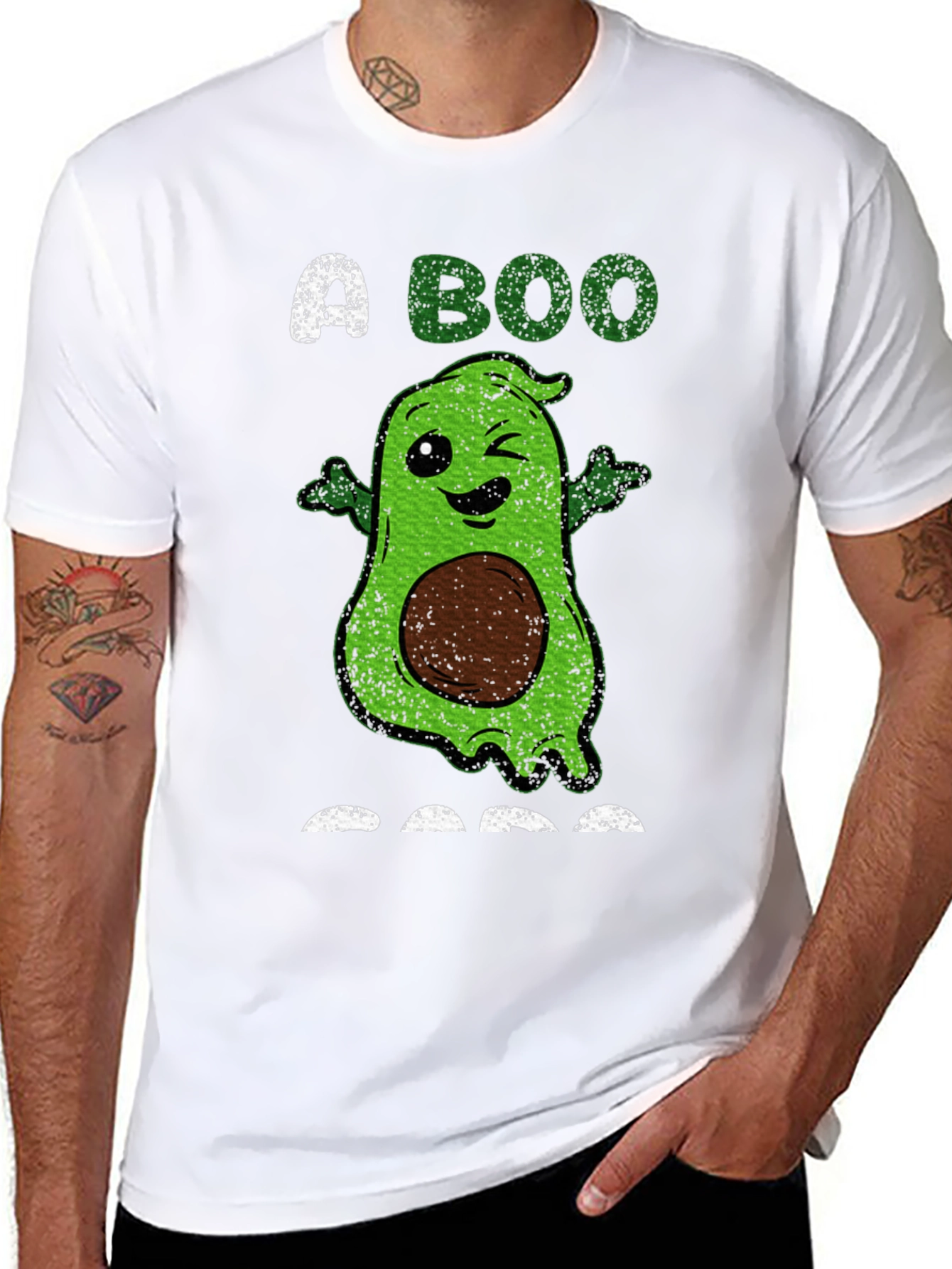 Avocado Ghost T-Shirt: A BOO-licious Halloween Treat!