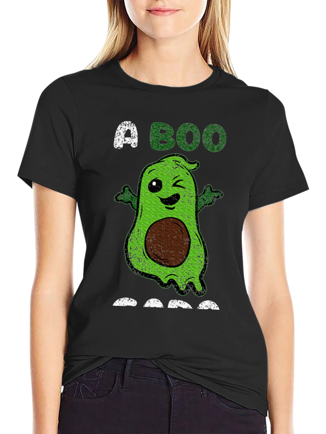 Avocado Ghost T-Shirt: A BOO-licious Halloween Treat!