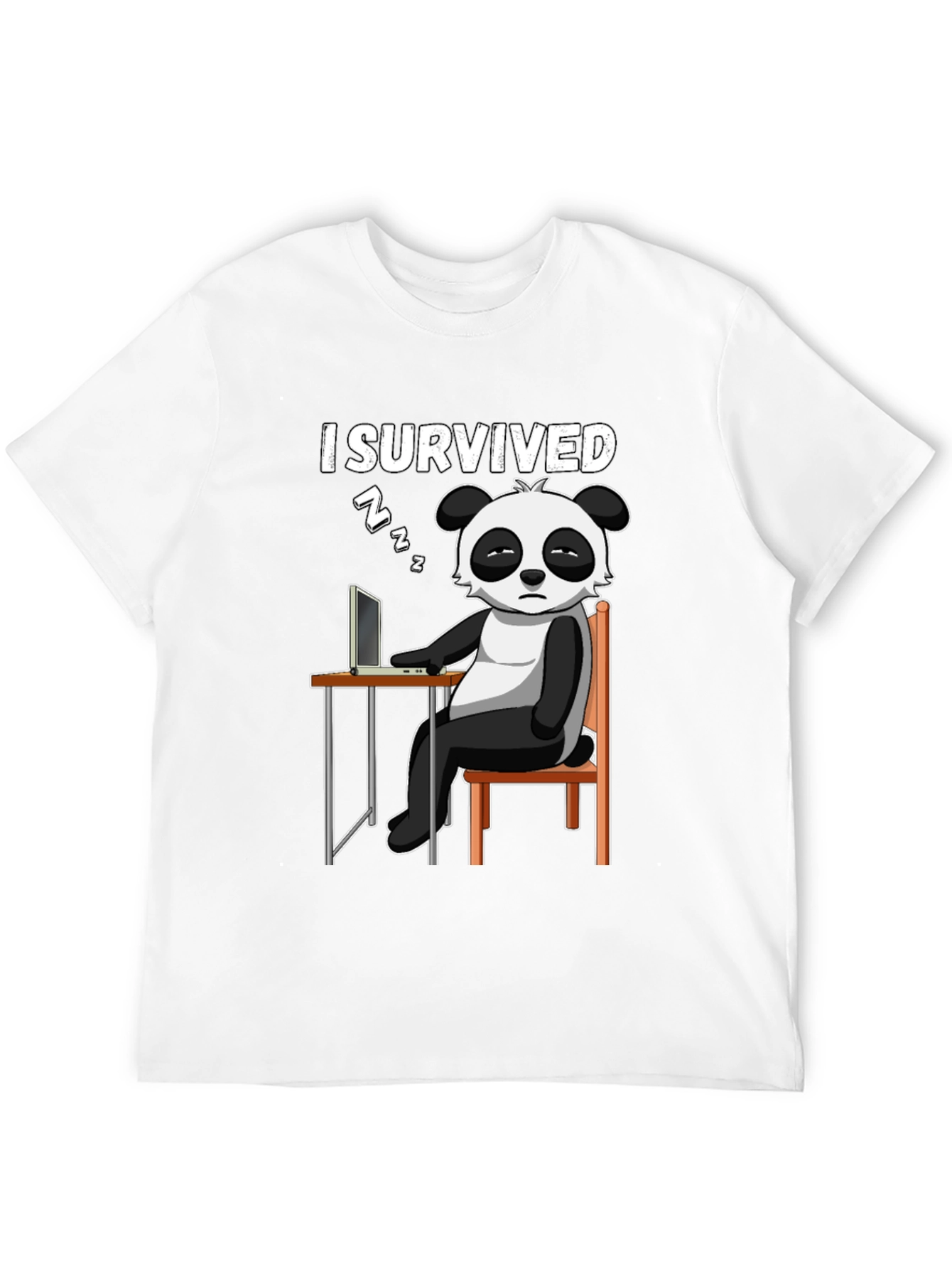 I Survived Funny Panda T-Shirt