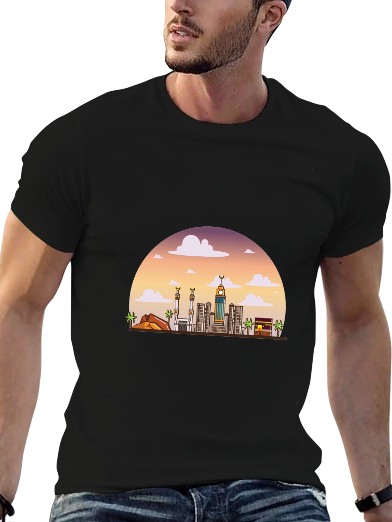 Mens Mecca Skyline Graphic Tee